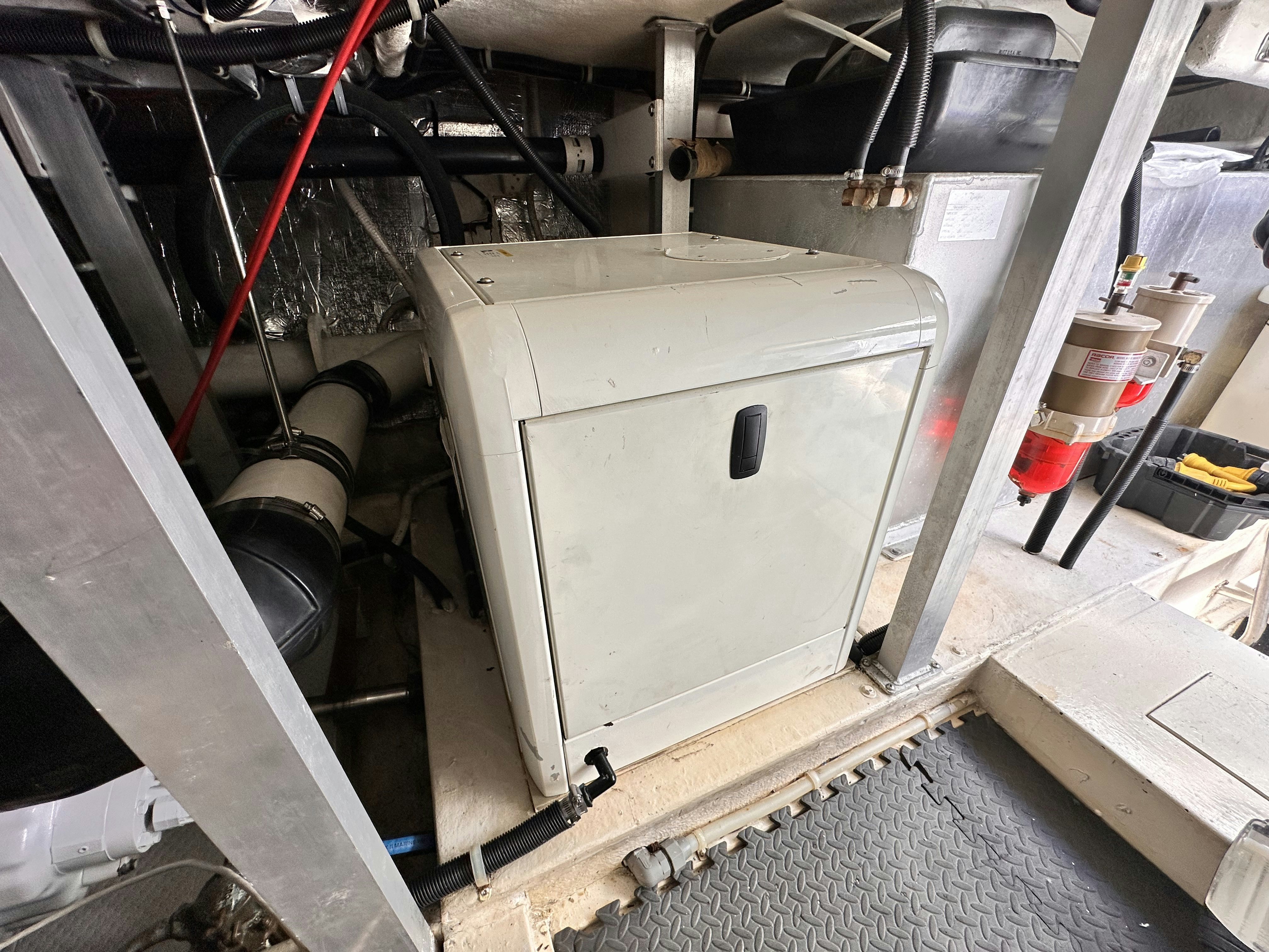 a machine in a factory aboard BARKRUISER Yacht for Sale