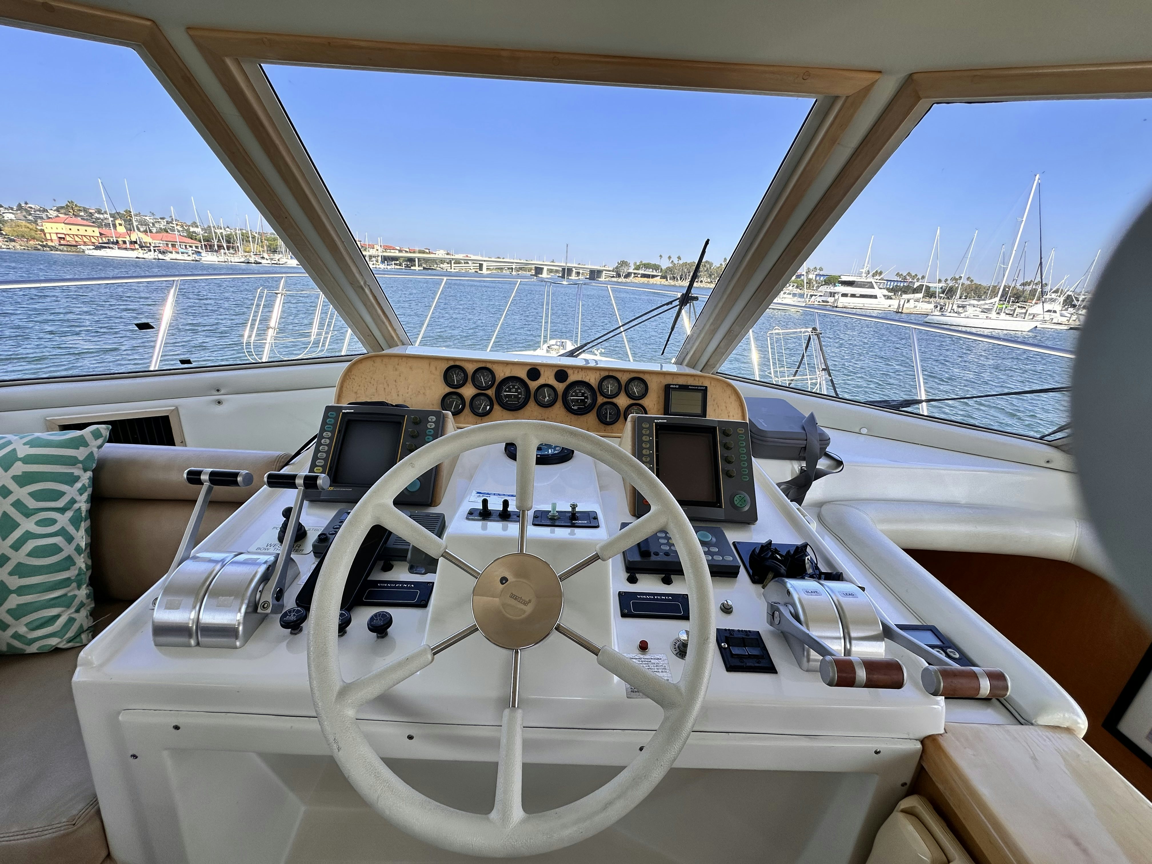 a cockpit of a plane aboard BARKRUISER Yacht for Sale