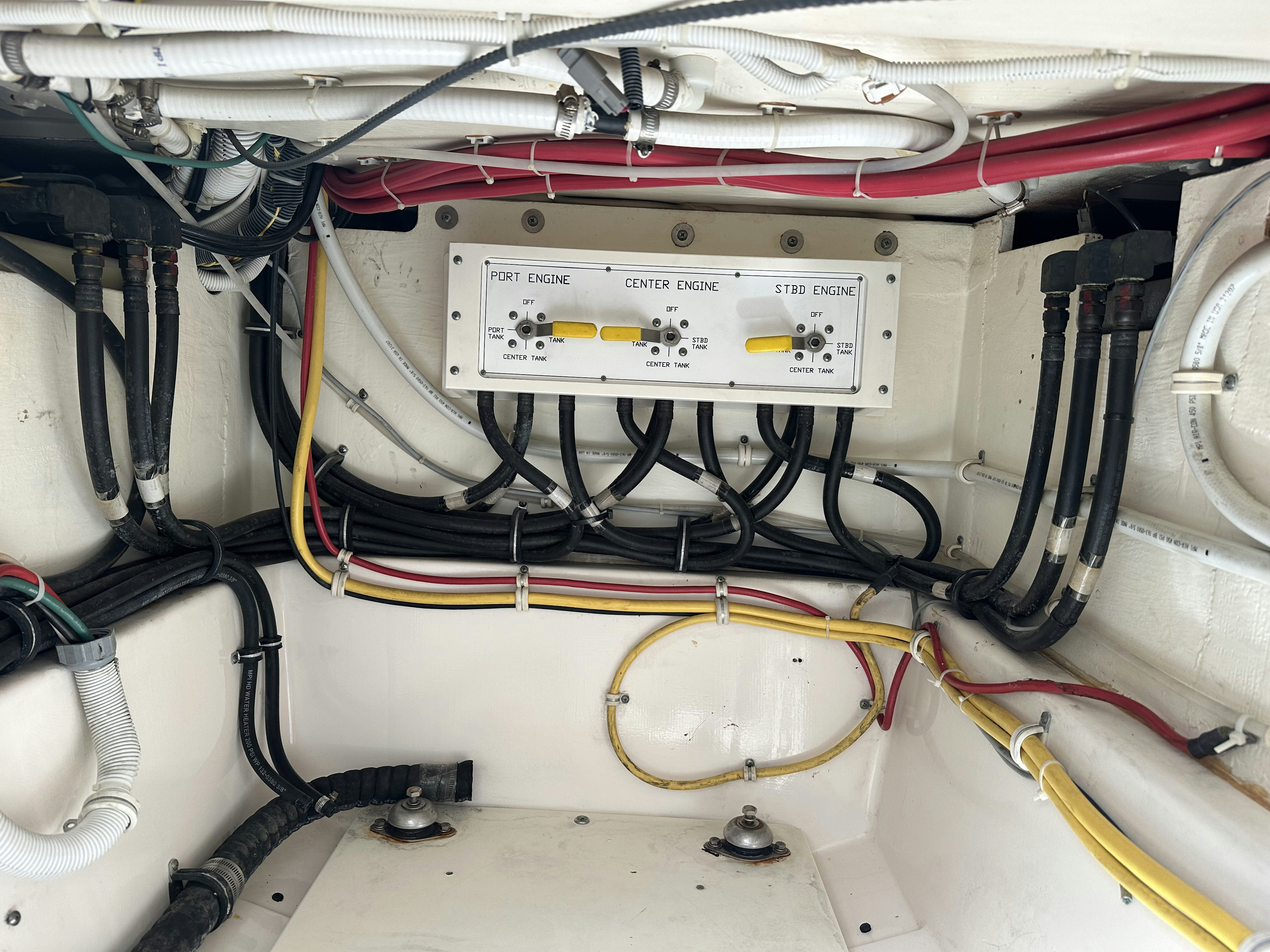a close-up of a machine aboard PURSUIT S 408 Yacht for Sale