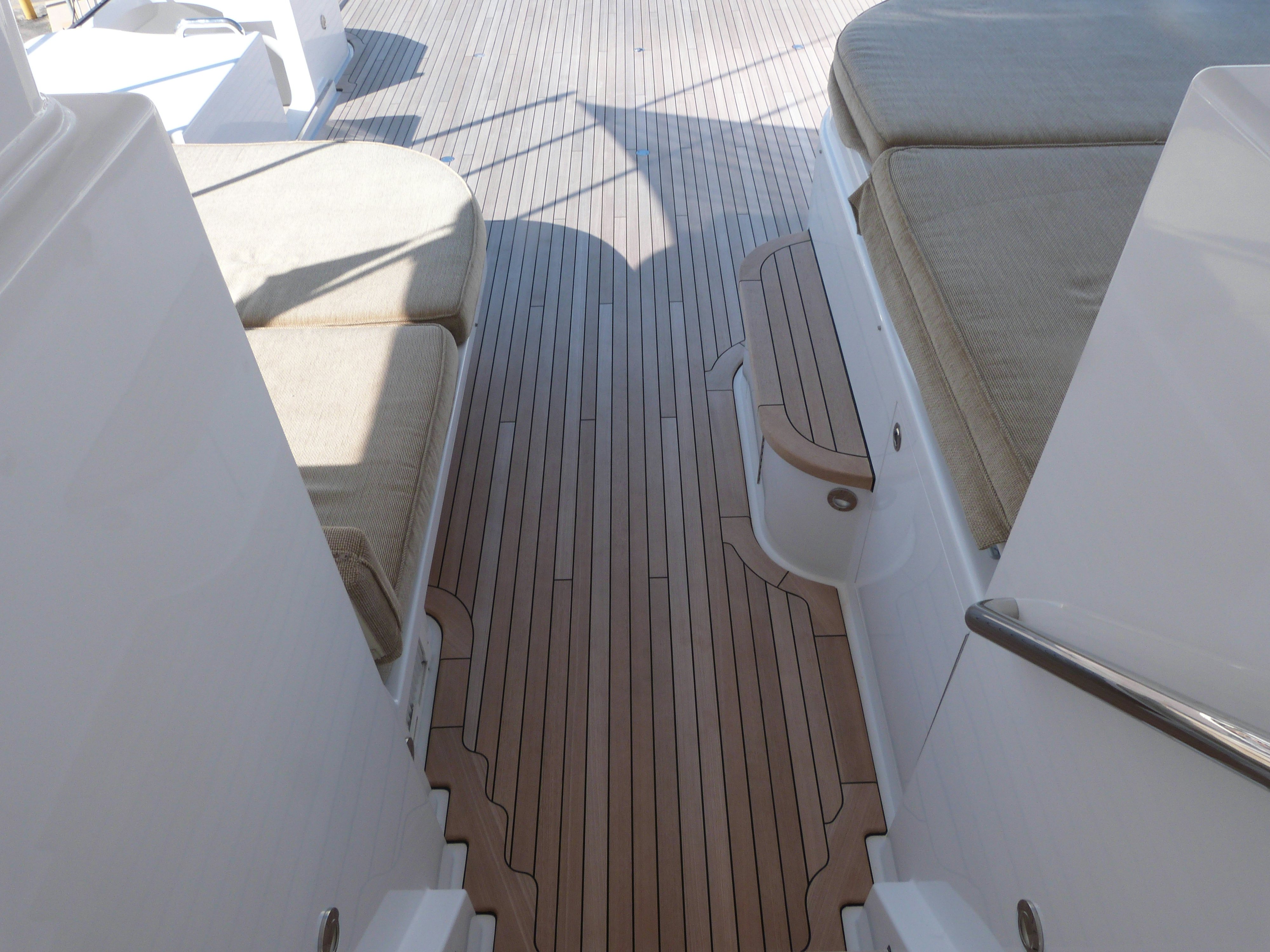a room with a bed and a desk aboard REMY ROO Yacht for Sale