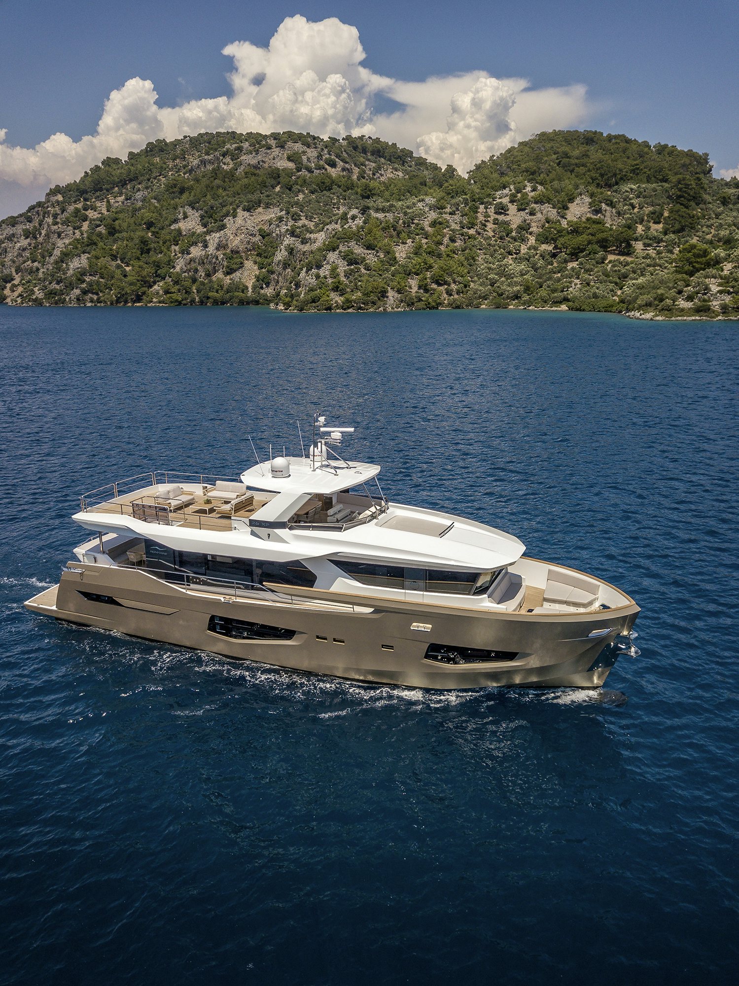 a boat on the water aboard NUMARINE 26XP/25 Yacht for Sale