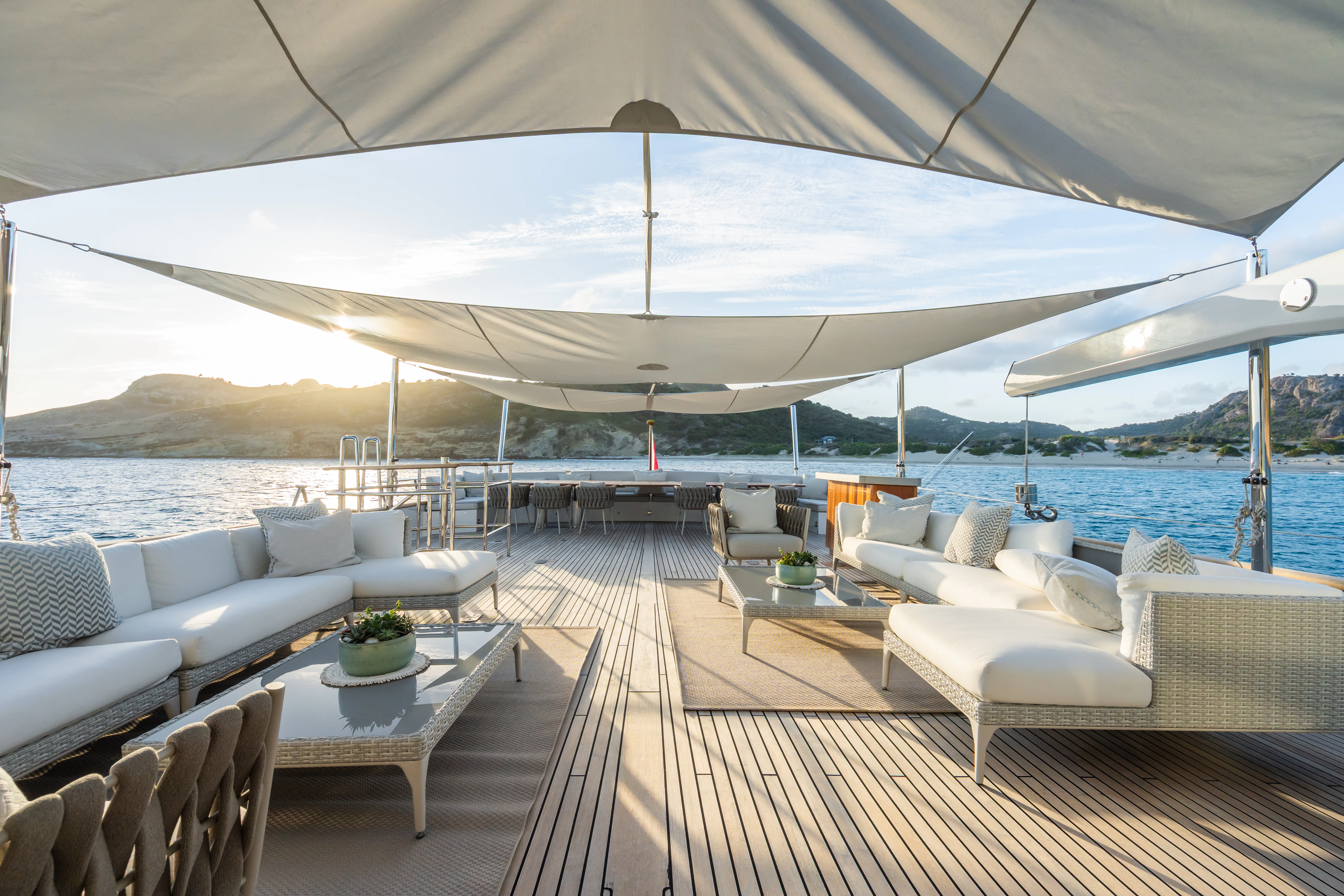 a boat on the water aboard EMERALD Yacht for Charter