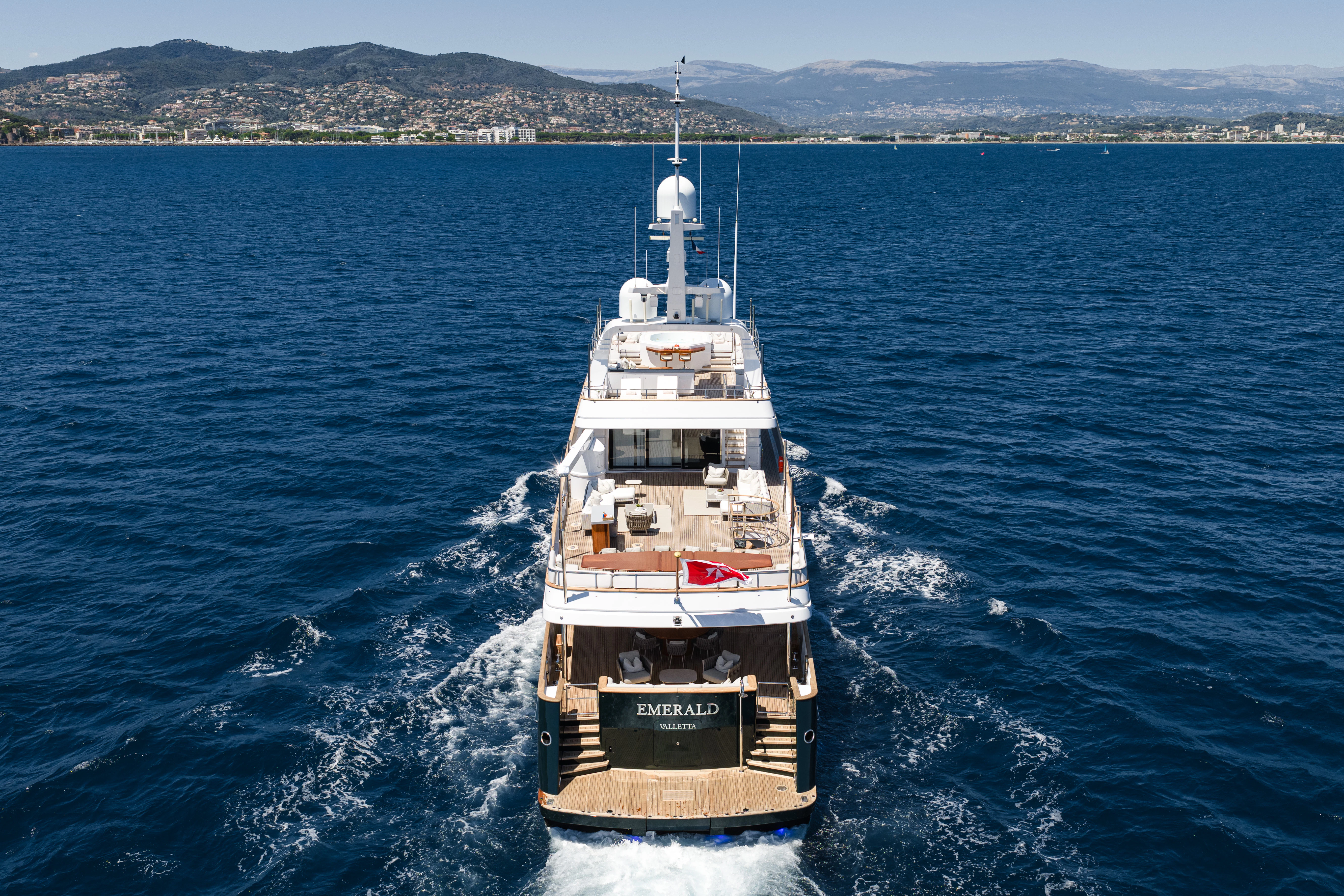 a boat on the water aboard EMERALD Yacht for Sale