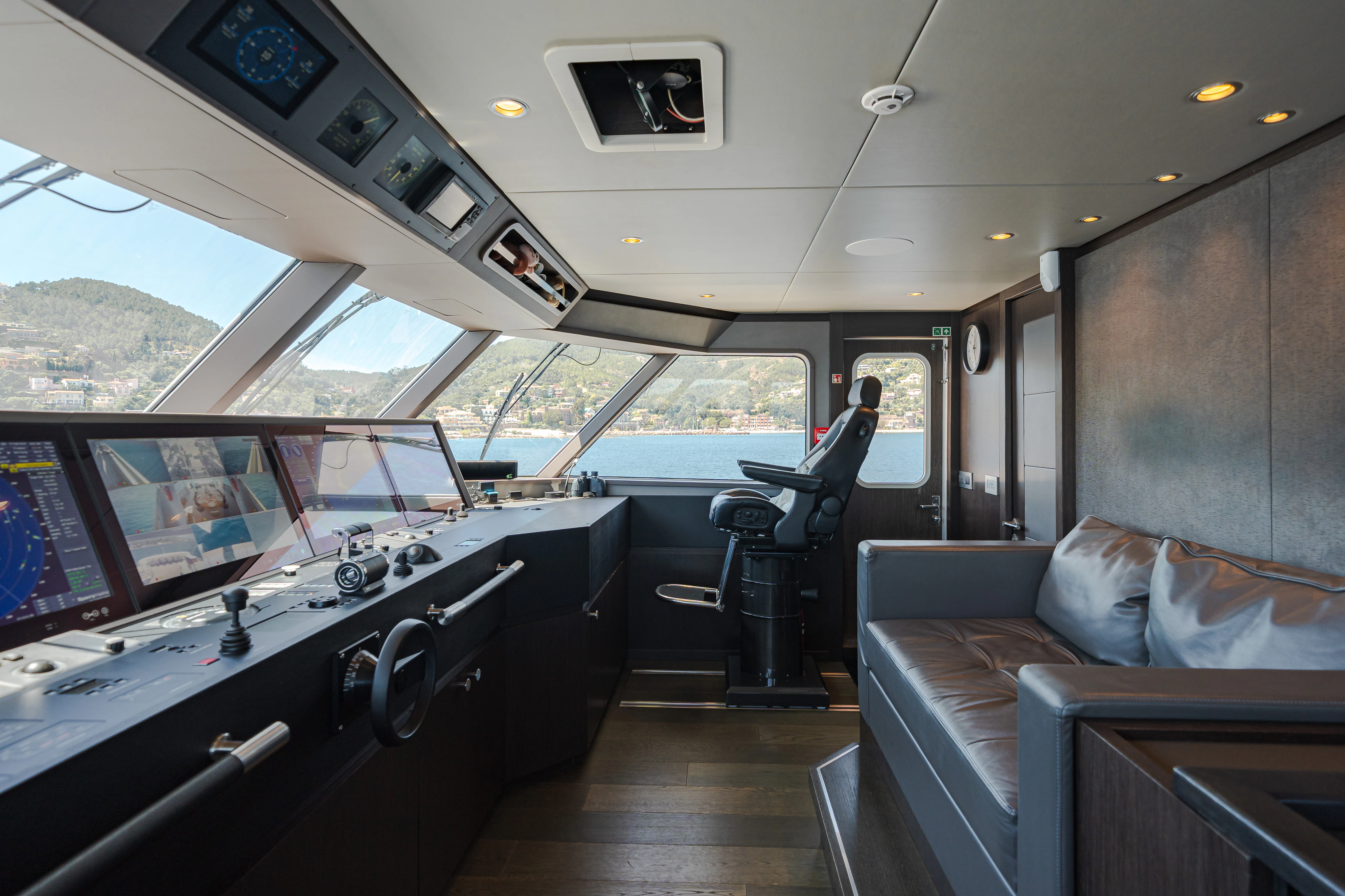 inside of a train aboard EMERALD Yacht for Sale