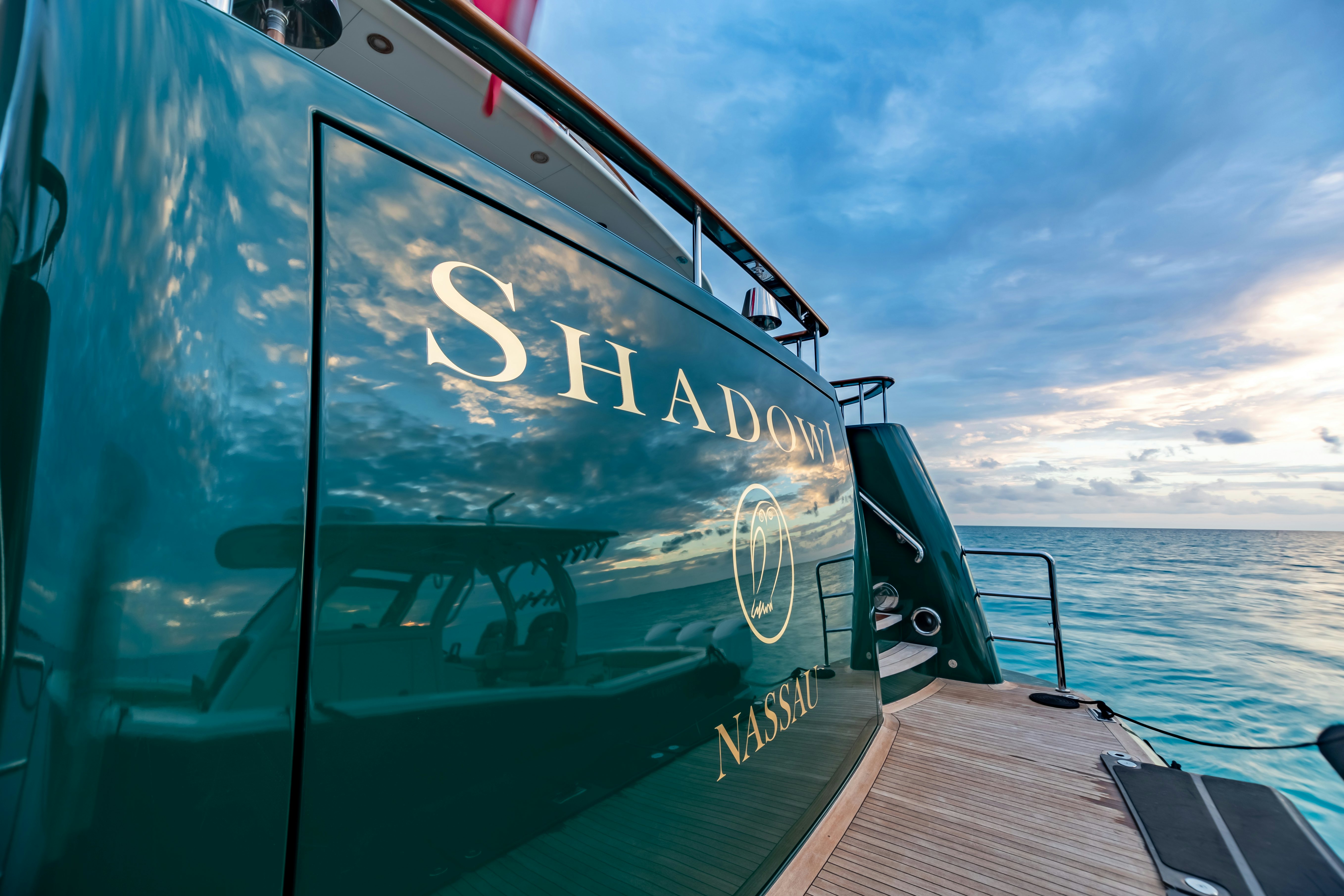 a boat on the water aboard SHADOWL Yacht for Sale