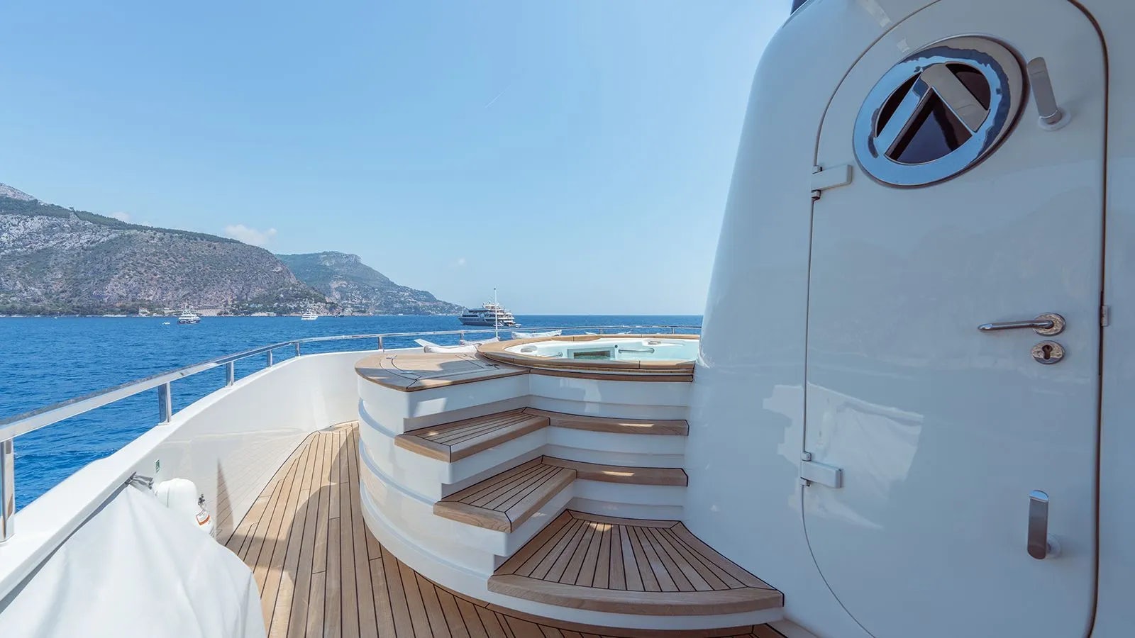 a boat on the water aboard AWAY Yacht for Charter