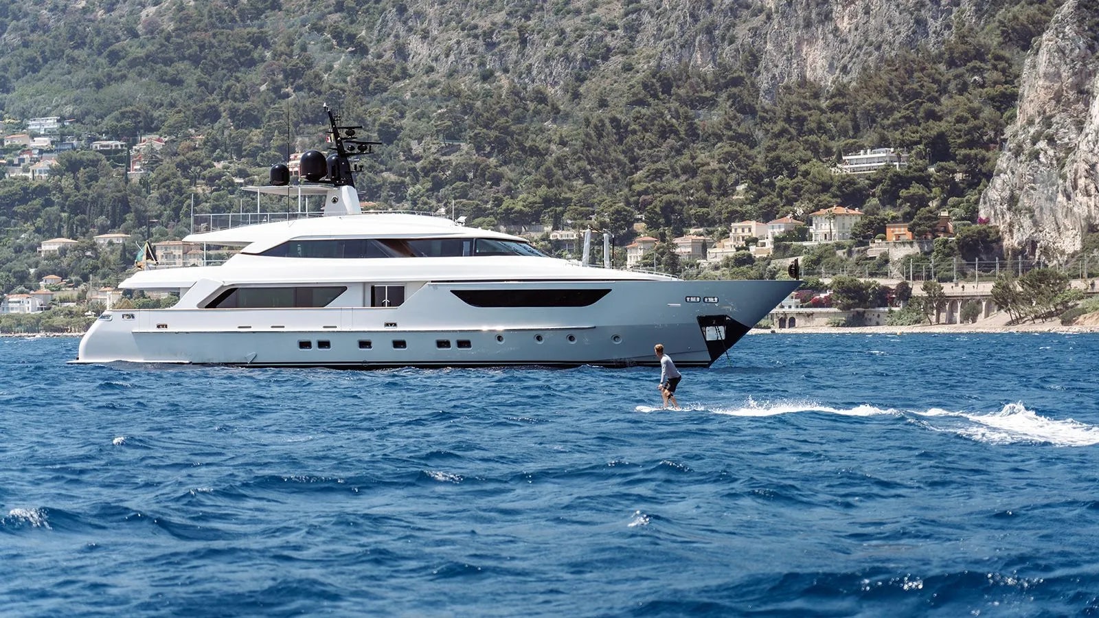 a boat on the water aboard AWAY Yacht for Charter