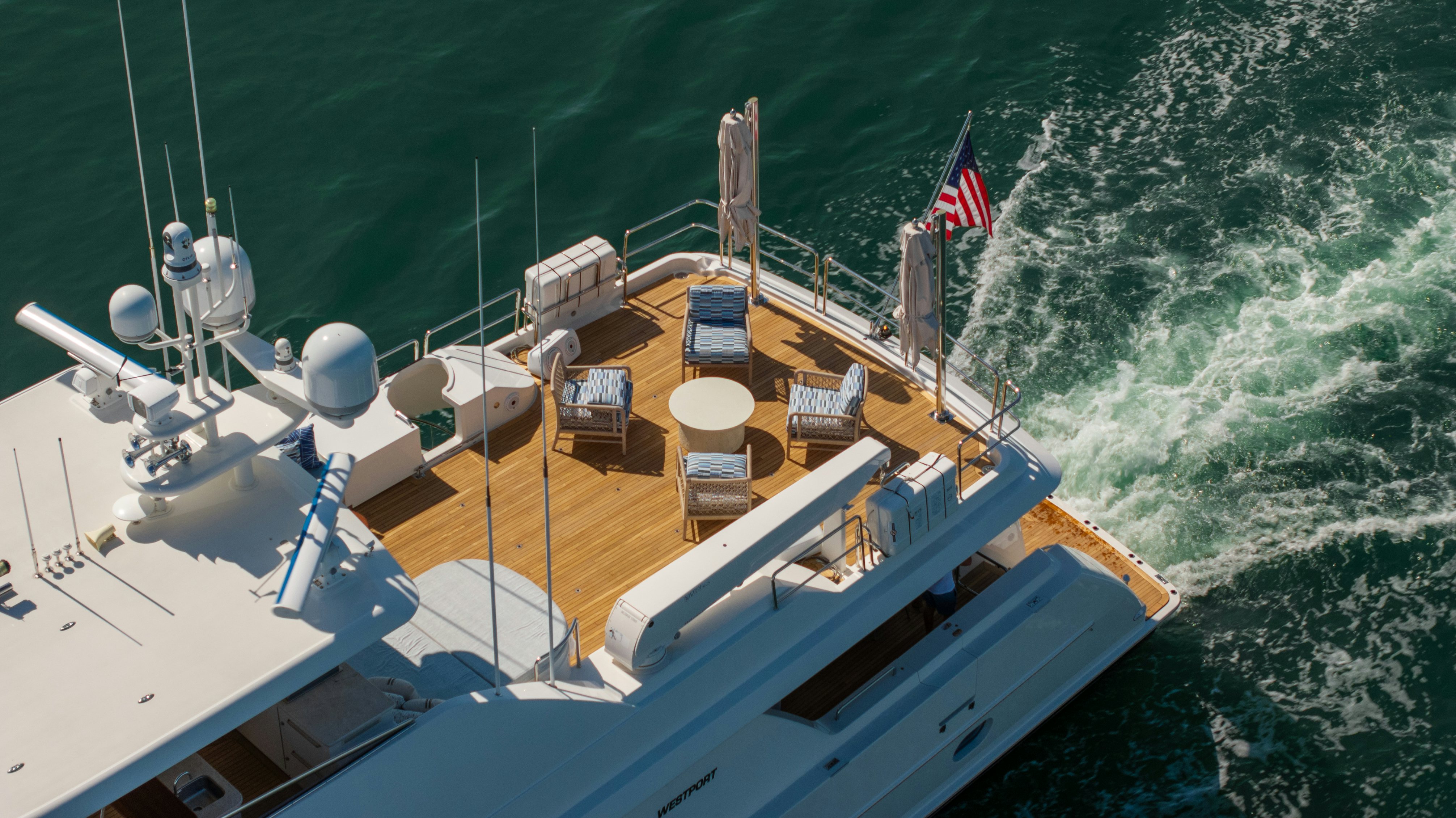 a ship on the water aboard SEAQUINN Yacht for Sale