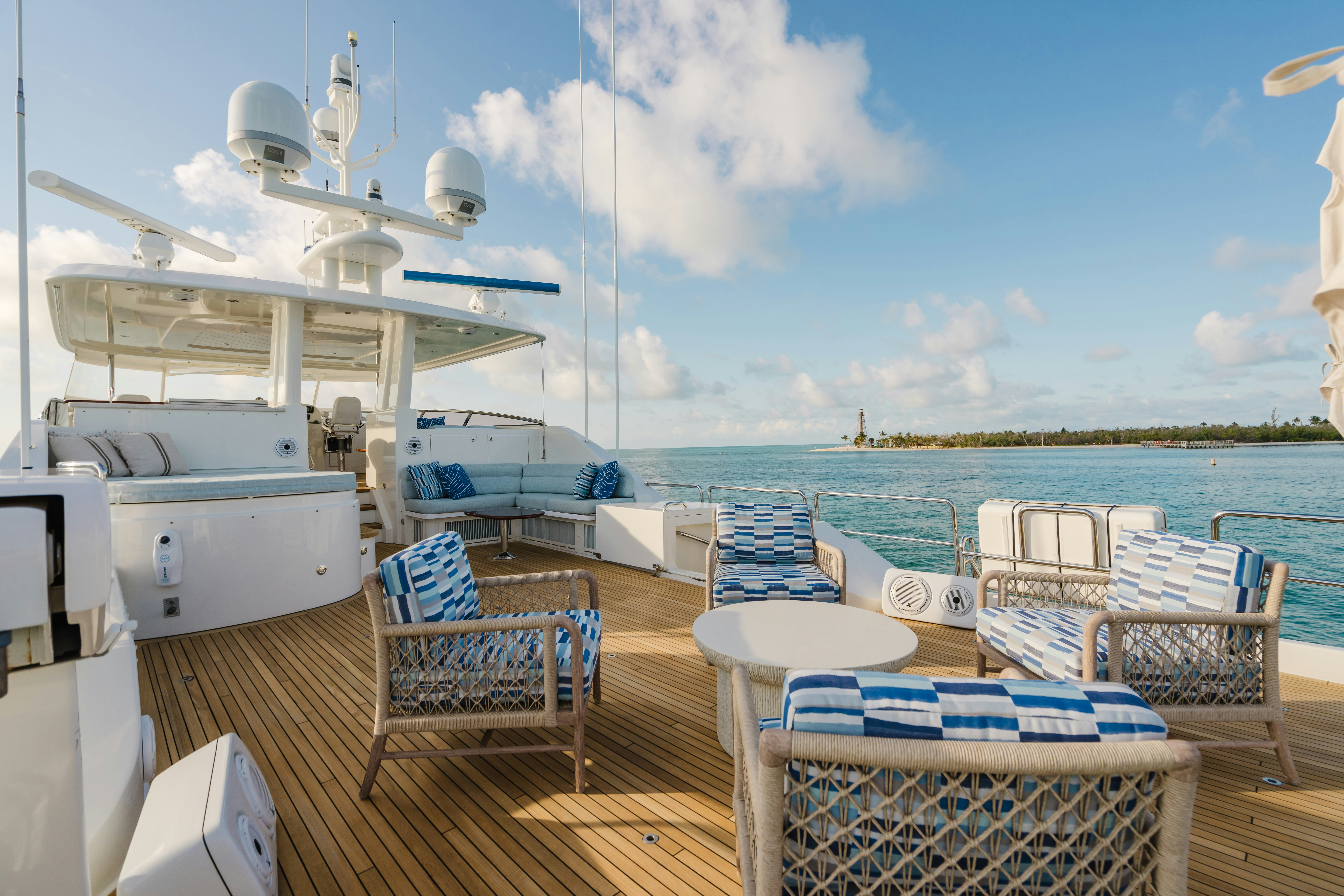 a boat on the water aboard SEAQUINN Yacht for Sale