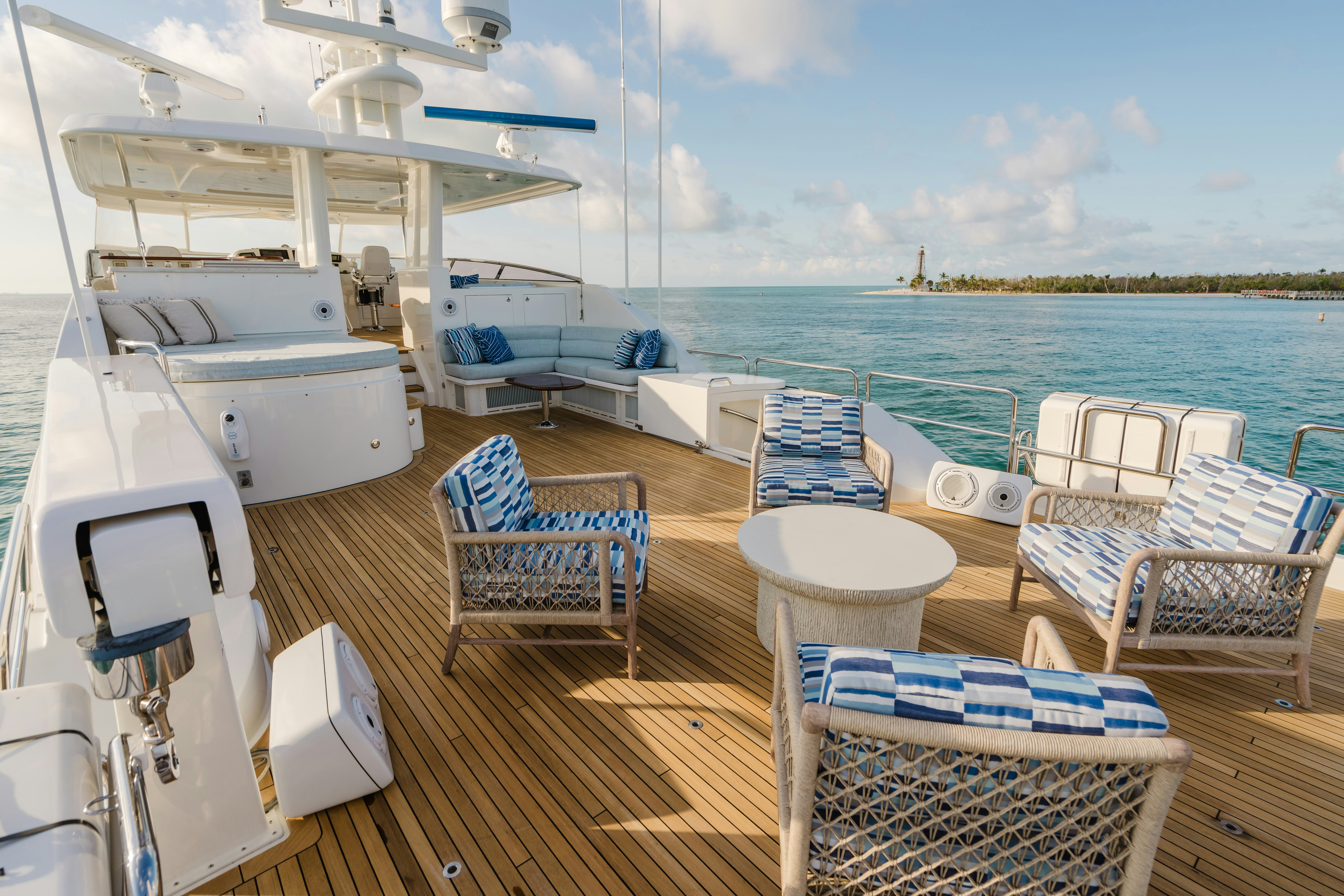 a boat on the water aboard SEAQUINN Yacht for Sale