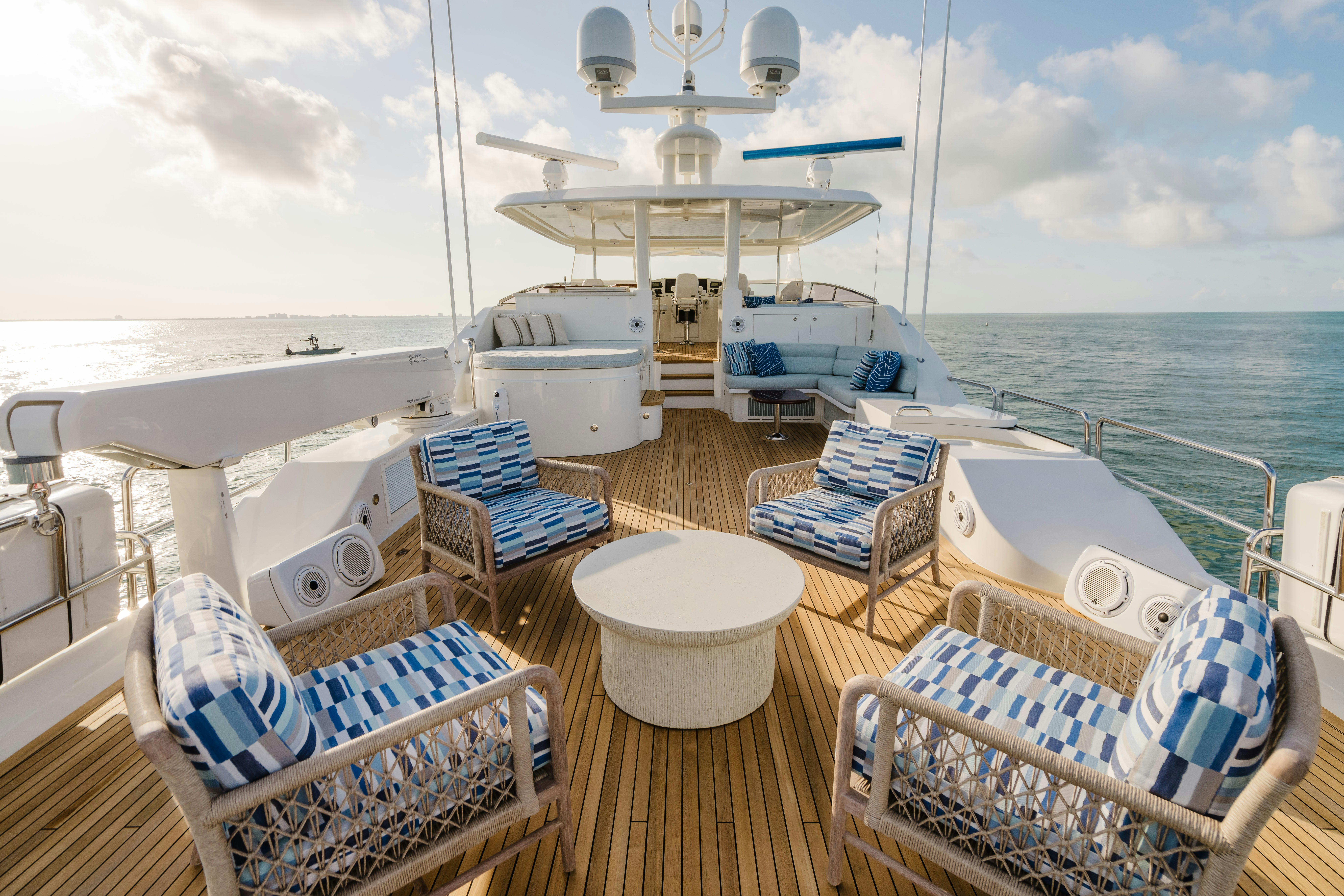 a boat on the water aboard SEAQUINN Yacht for Sale