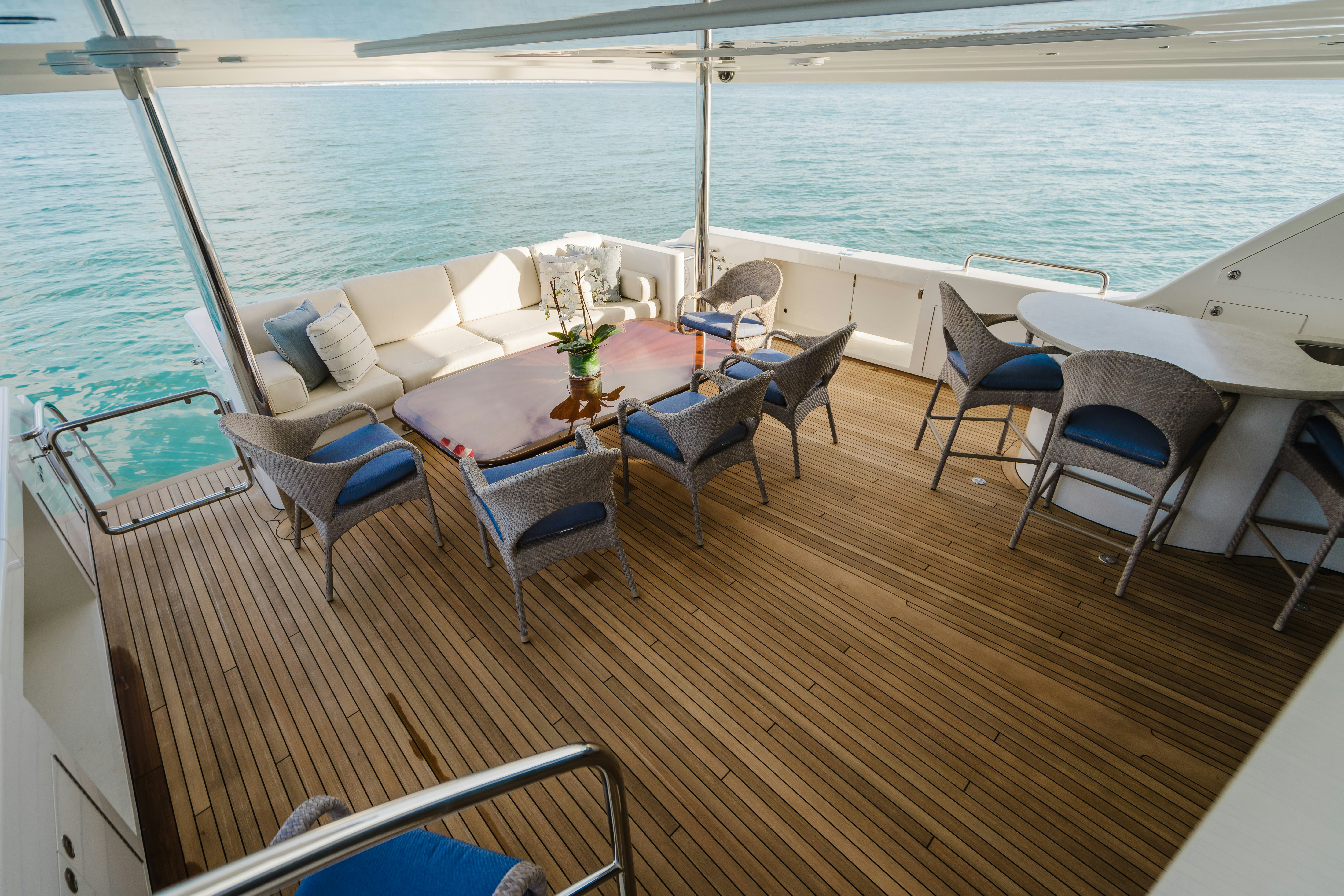 a boat on the water aboard SEAQUINN Yacht for Sale