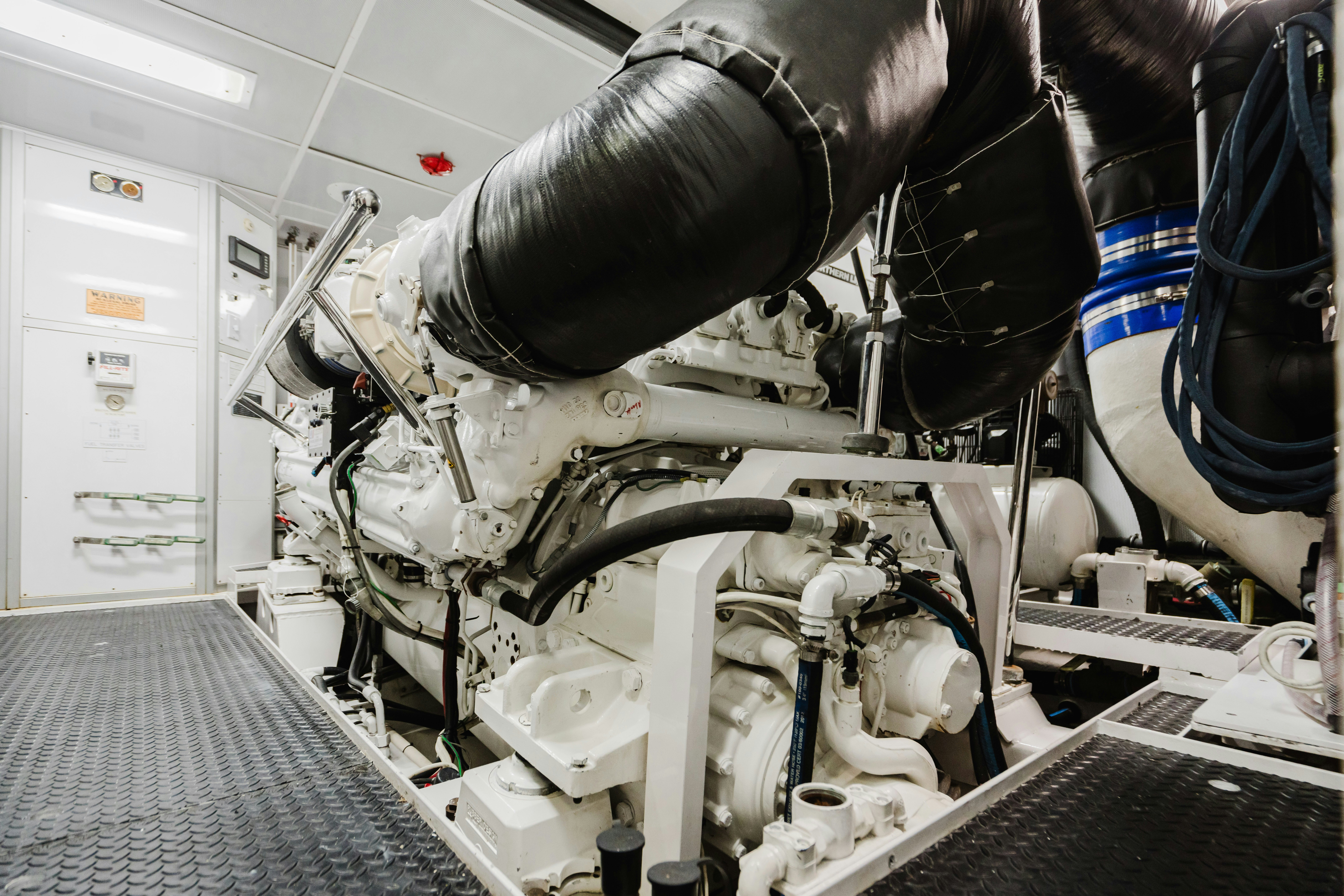 a machine with a large metal cylinder aboard SEAQUINN Yacht for Sale