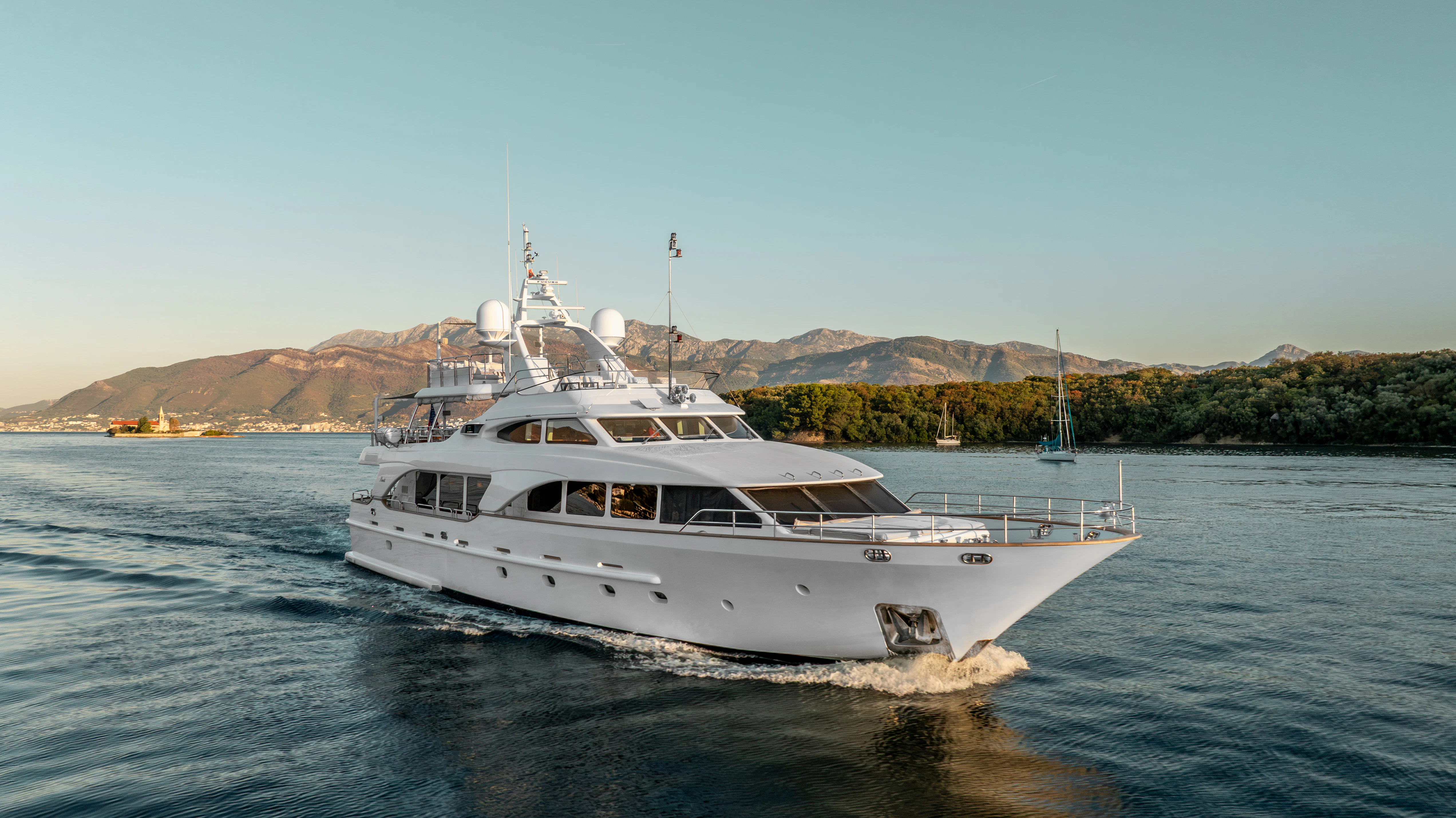a boat on the water aboard ARTEMIS Yacht for Sale