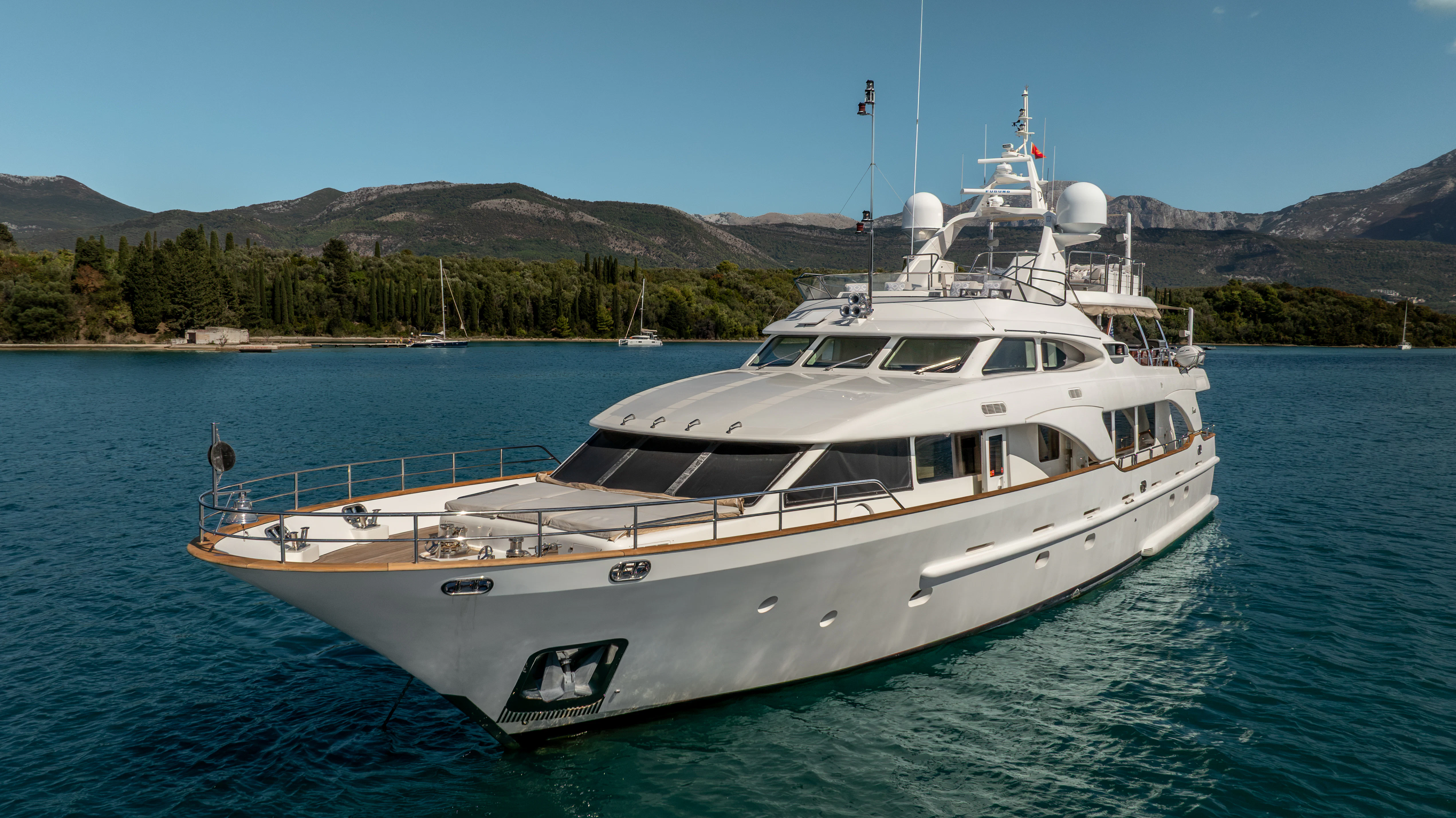 a boat on the water aboard ARTEMIS Yacht for Sale