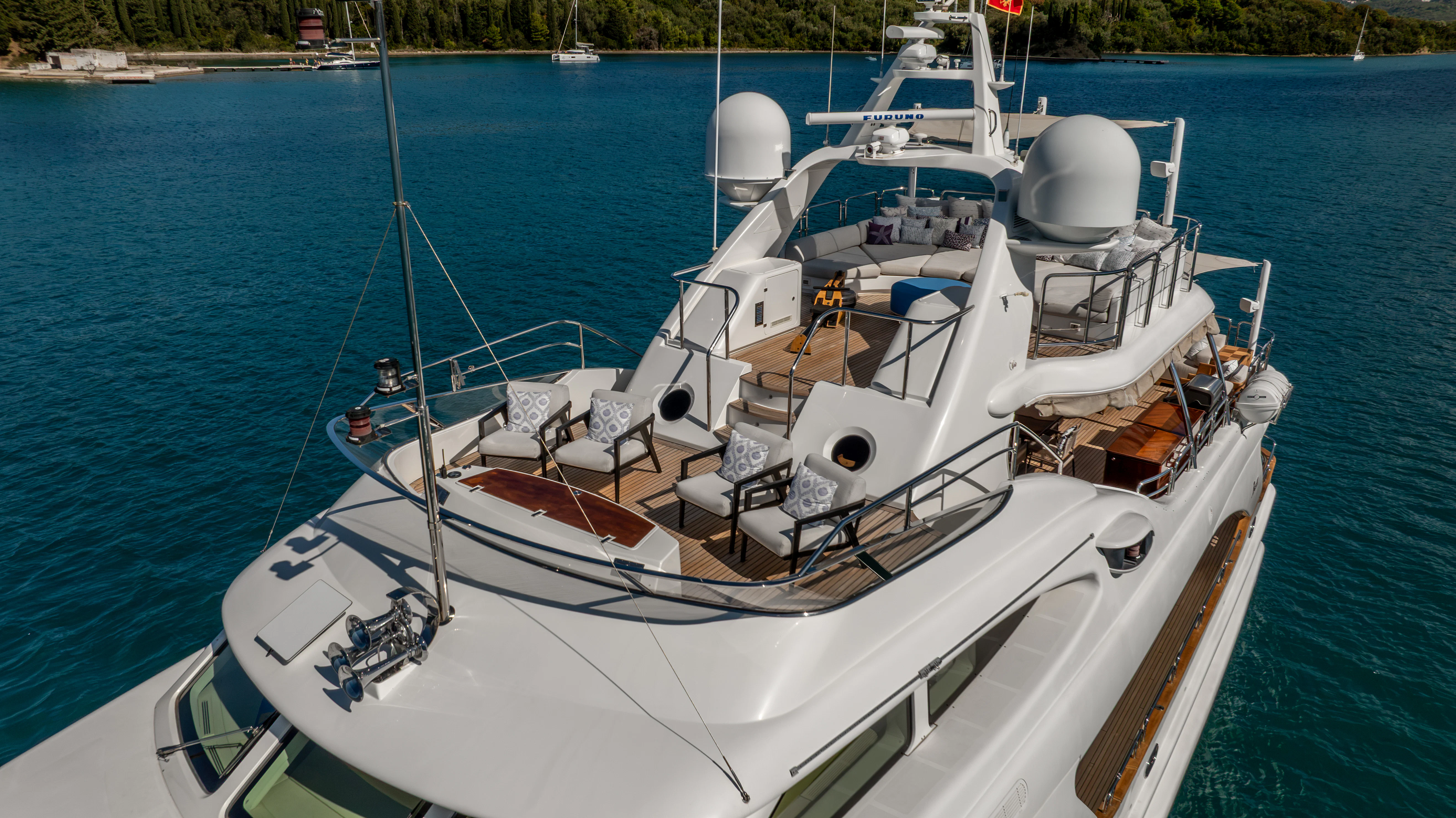 a boat on the water aboard ARTEMIS Yacht for Sale