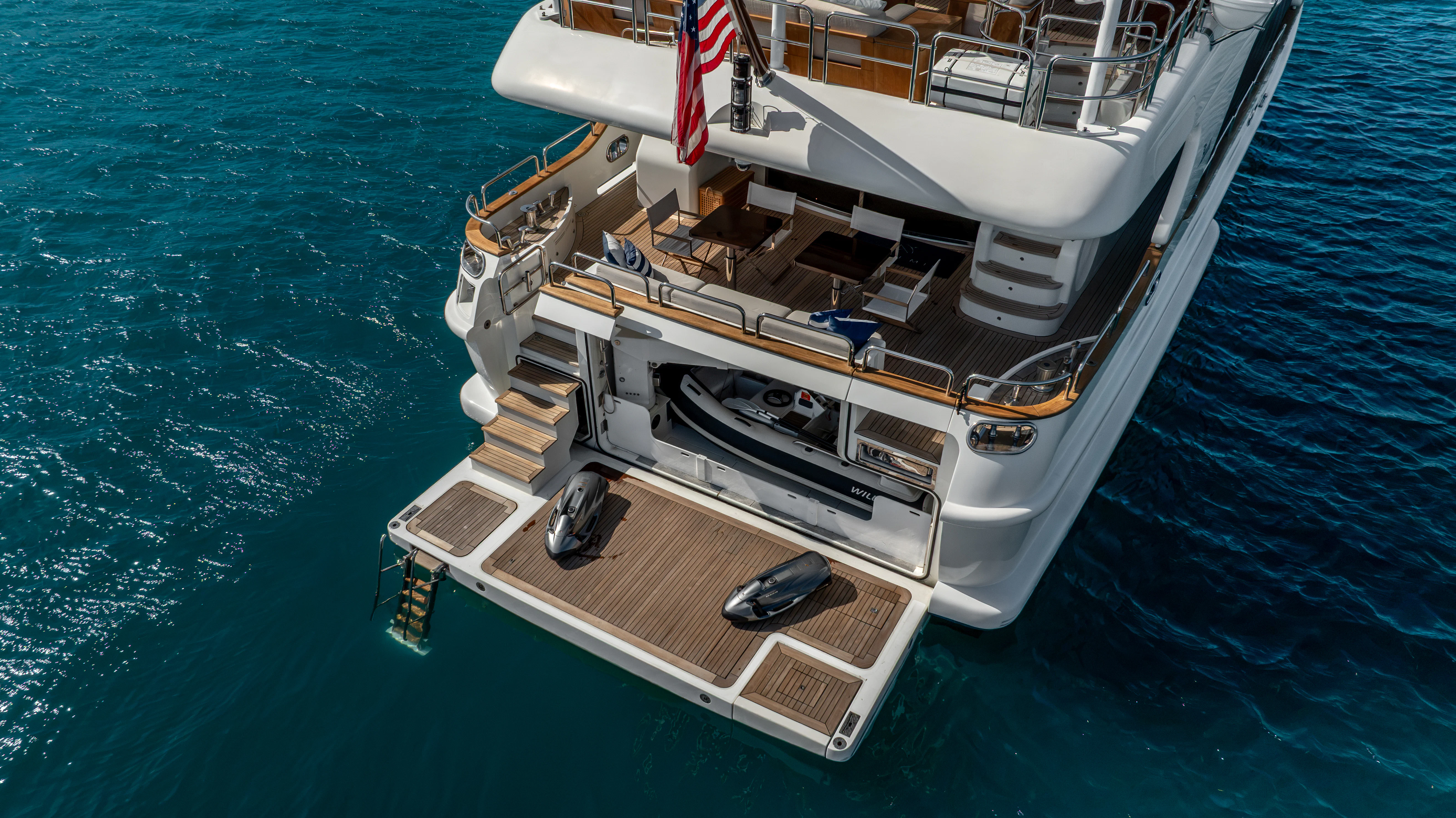 a boat on the water aboard ARTEMIS Yacht for Sale