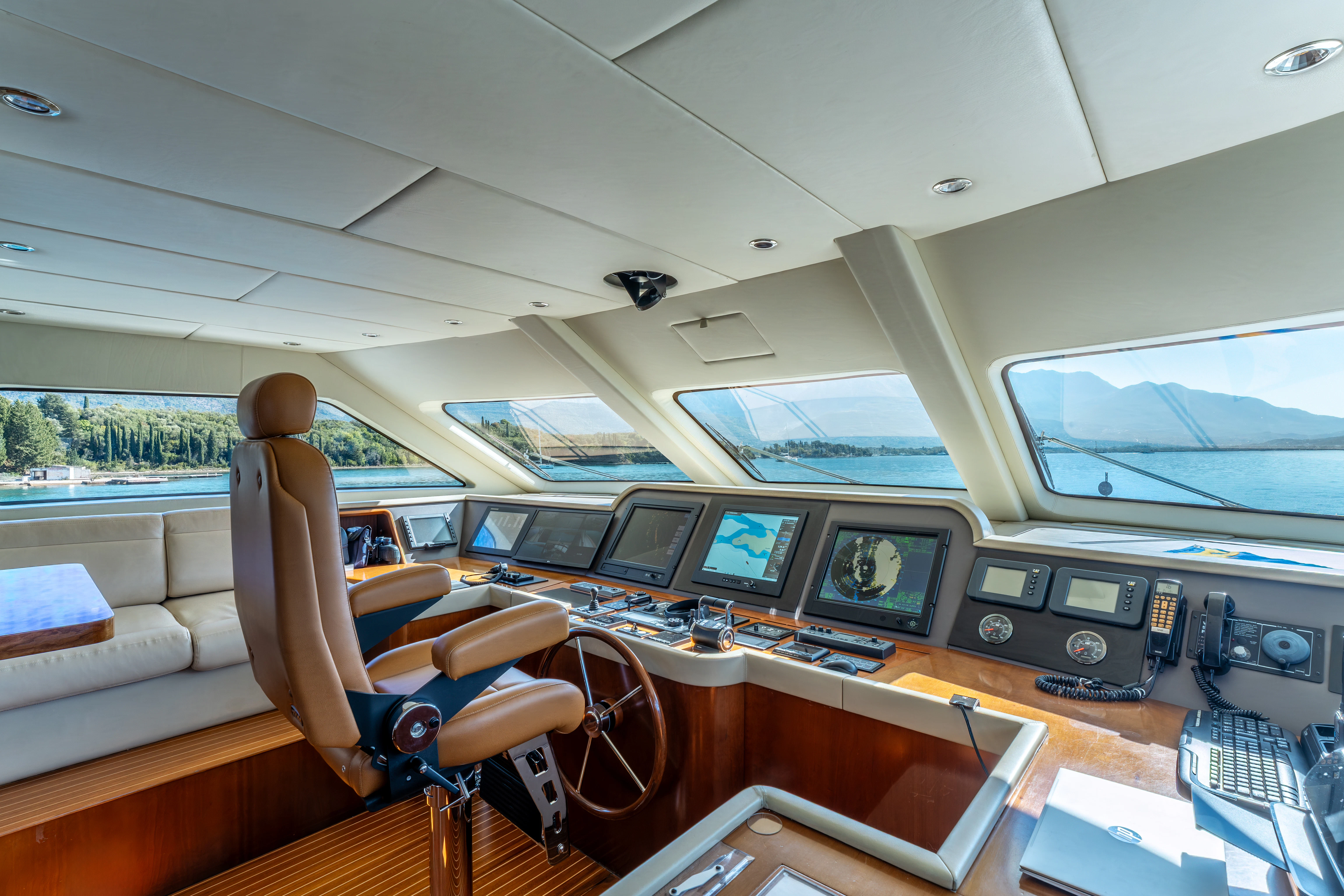 inside of a plane aboard ARTEMIS Yacht for Sale