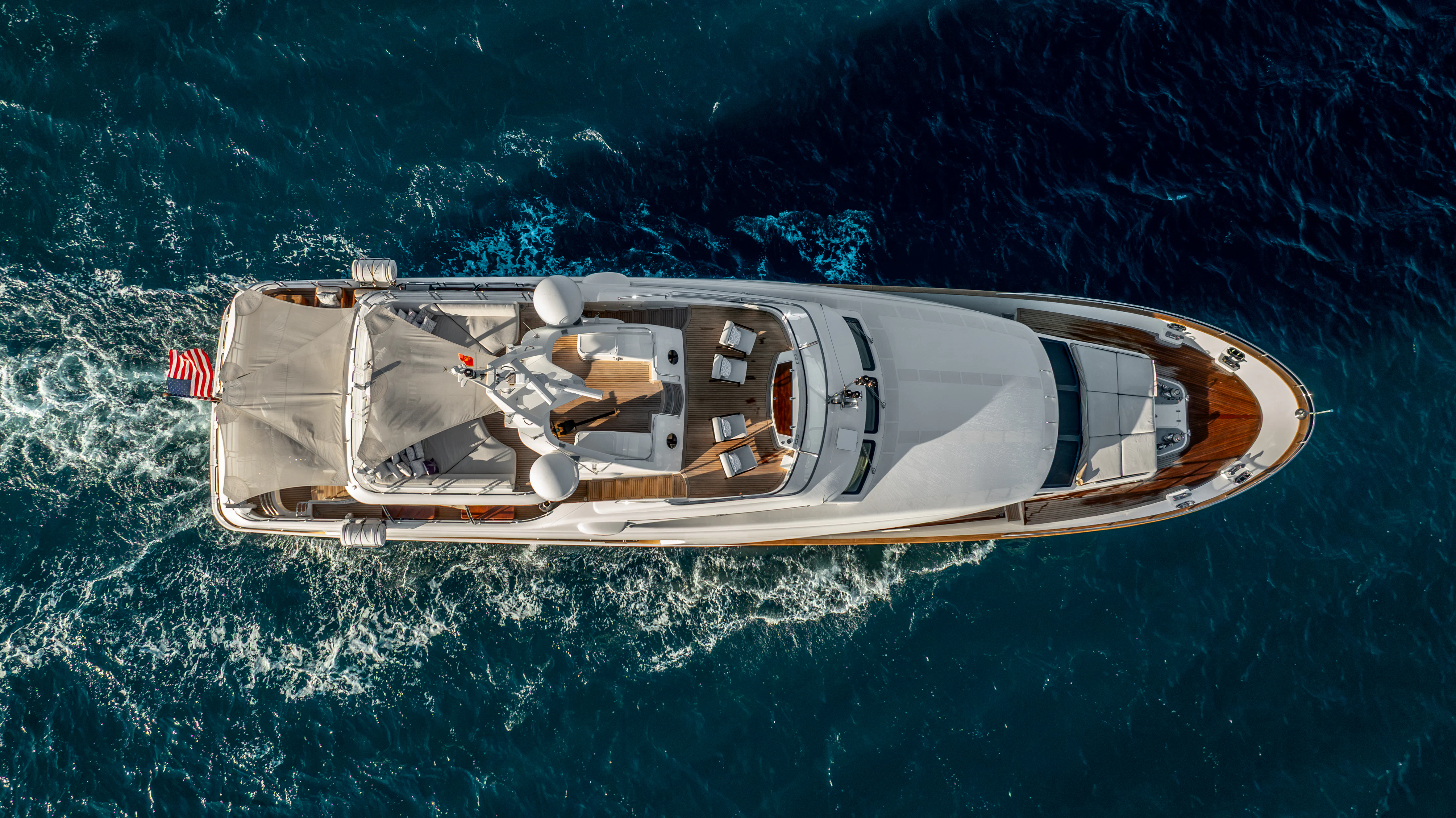 a space ship in the water aboard ARTEMIS Yacht for Sale