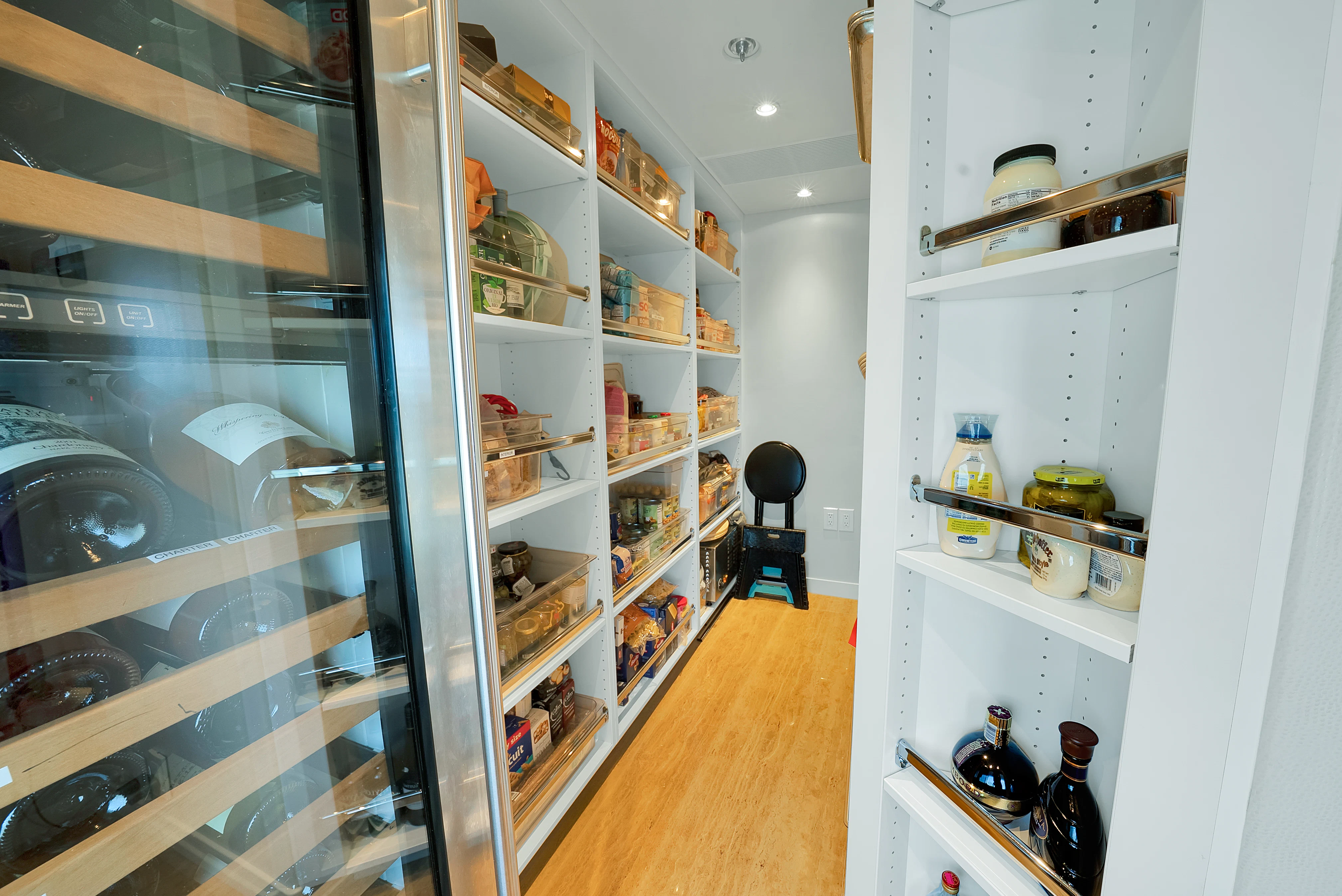 shelves with objects on them aboard SILVER LINING Yacht for Sale