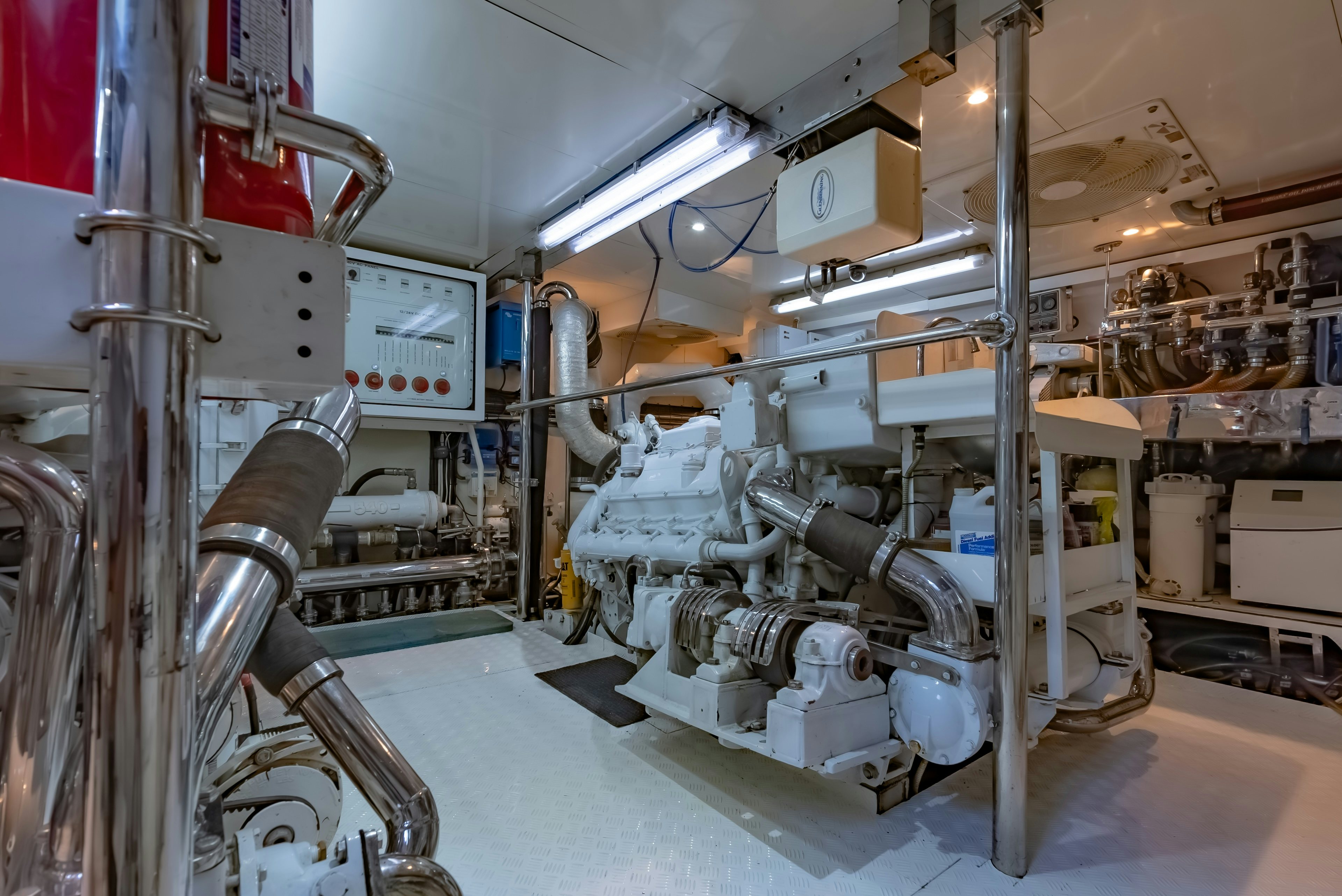 a machine in a factory aboard THEA Yacht for Sale