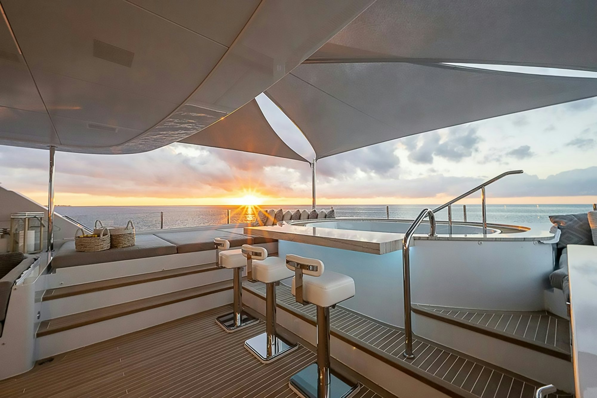 a boat on the water aboard MISS MICHELLE Yacht for Charter