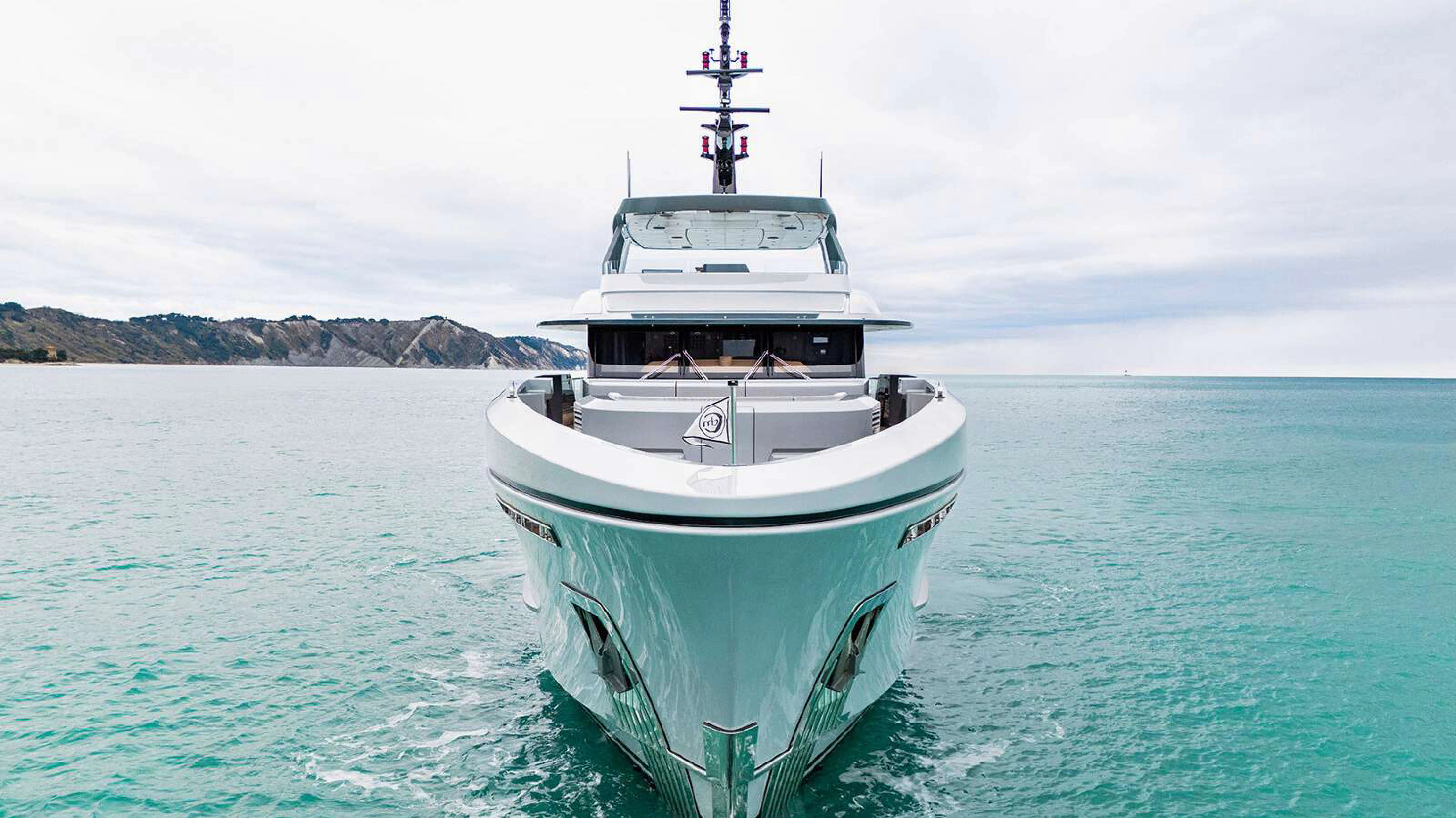 a boat in the water aboard PAZIENZA Yacht for Charter