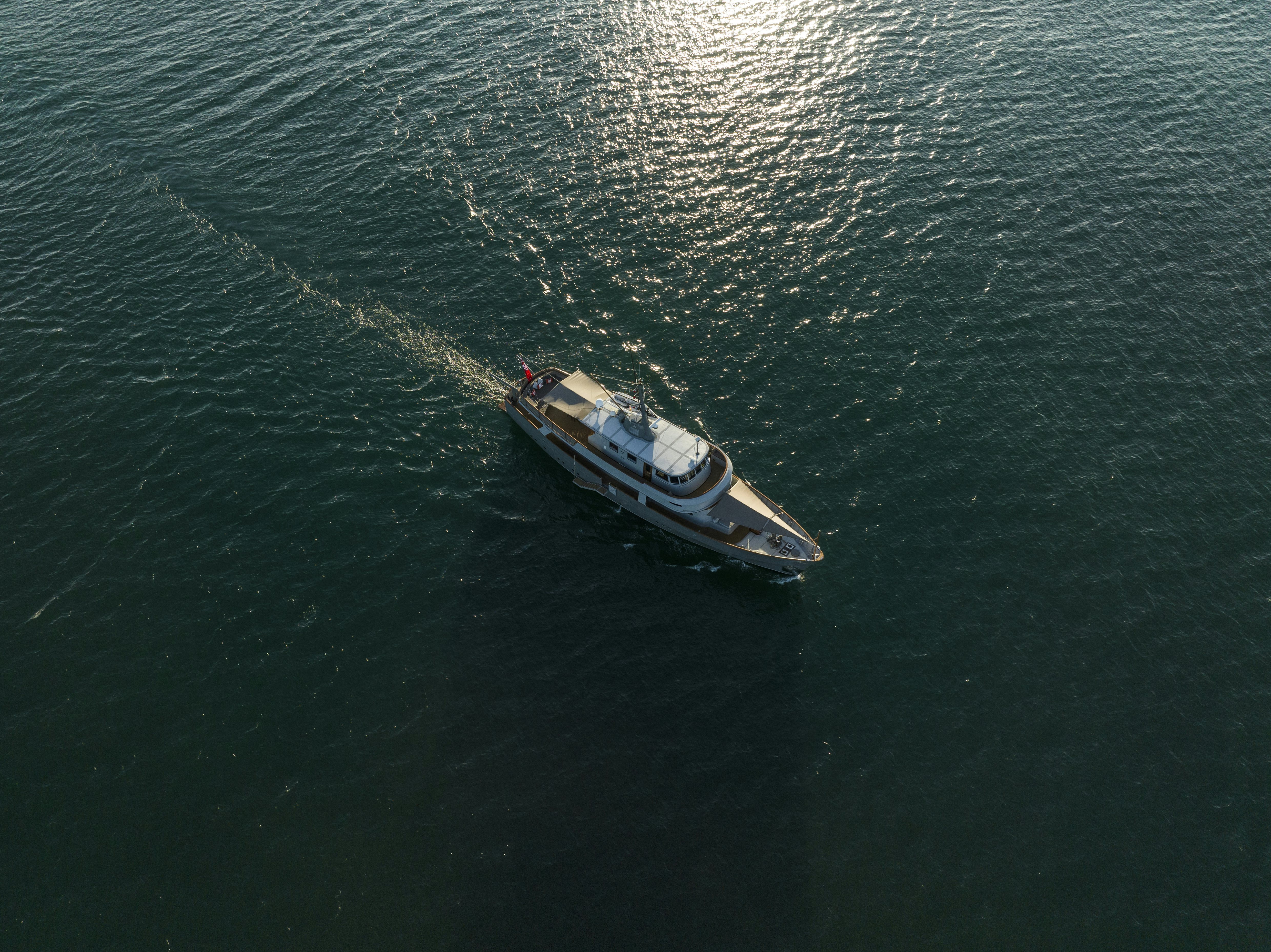 a boat in the water aboard LA FENICE Yacht for Sale