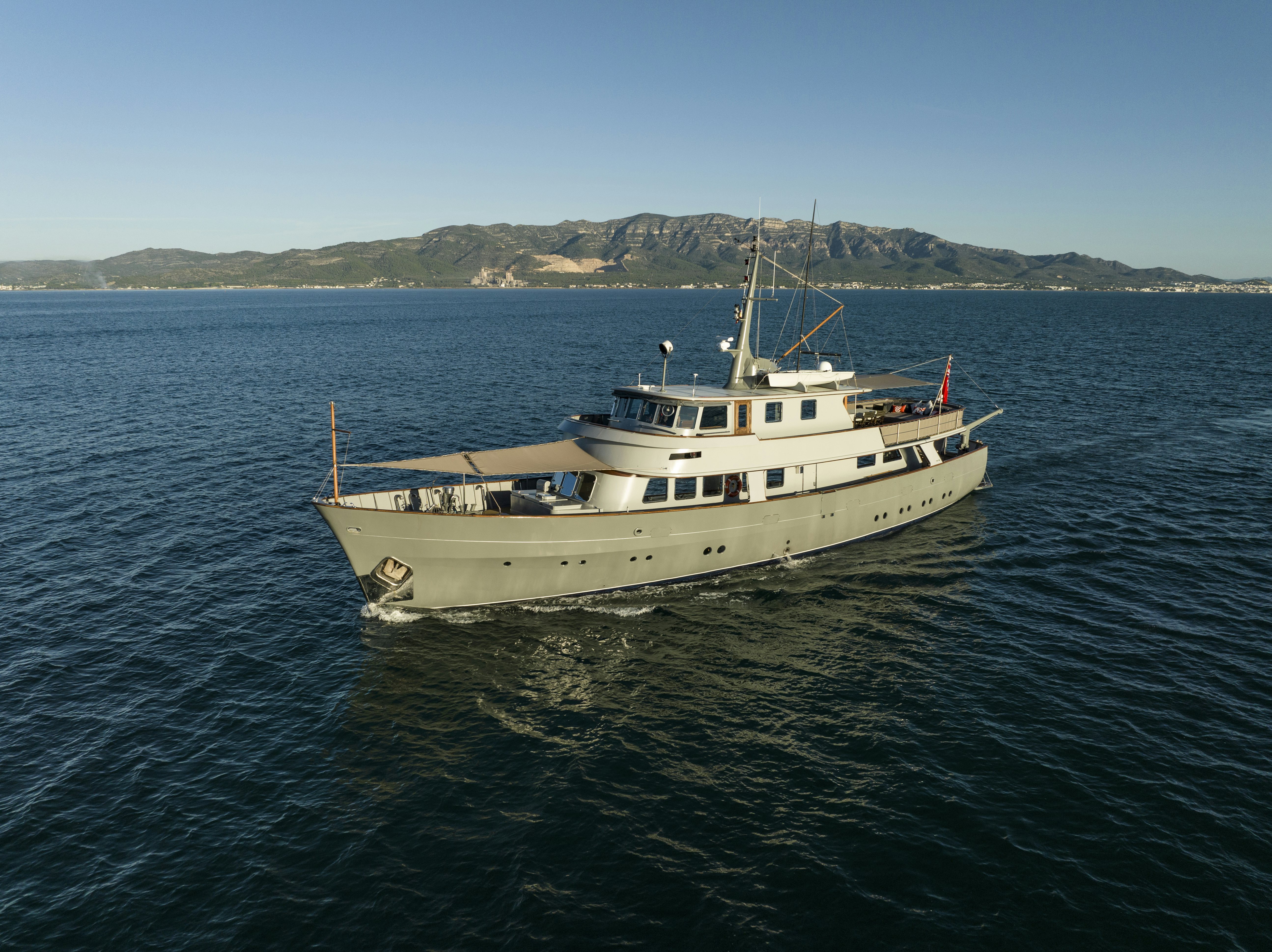 a boat in the water aboard LA FENICE Yacht for Sale