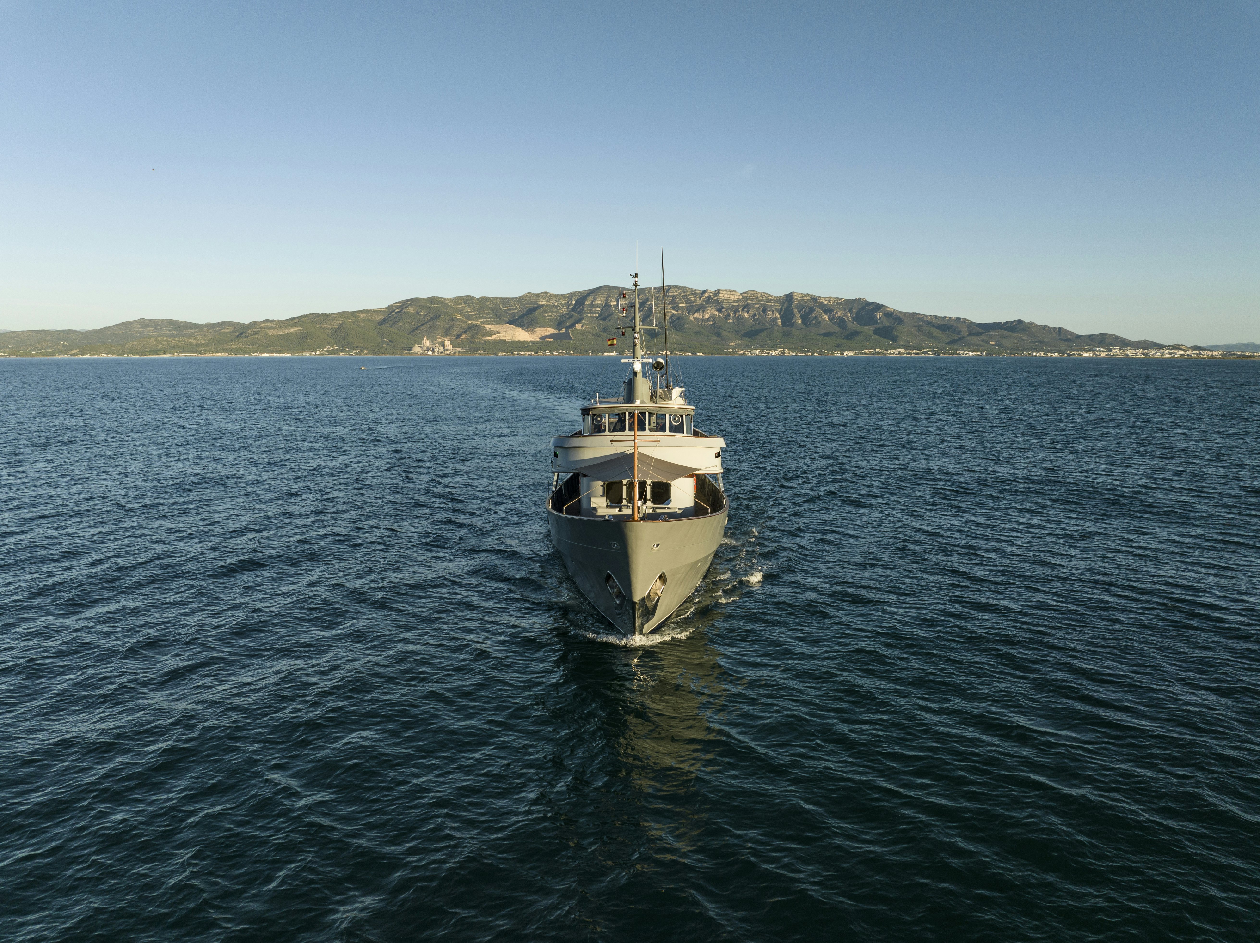 a boat in the water aboard LA FENICE Yacht for Sale