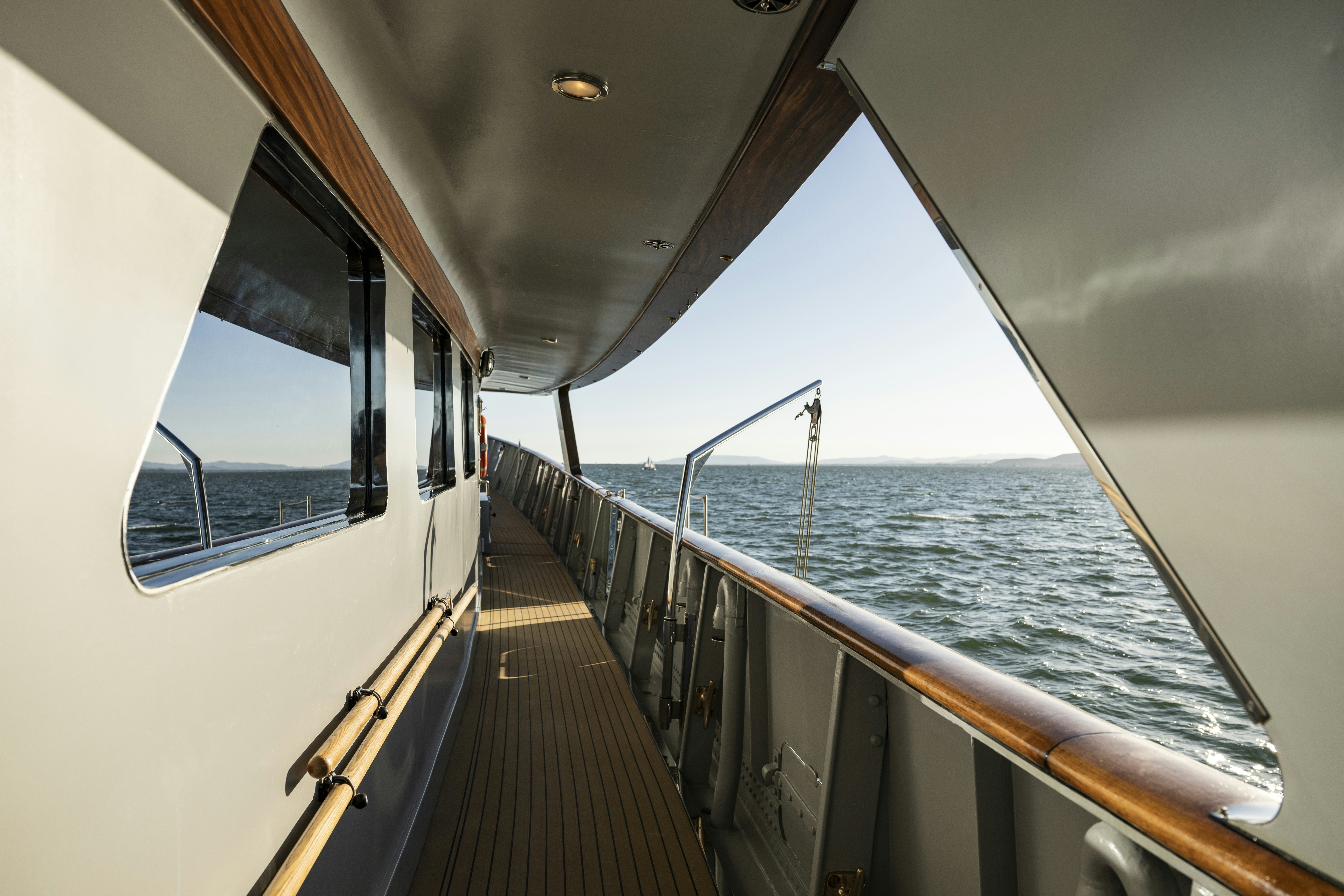 a boat on the water aboard LA FENICE Yacht for Sale
