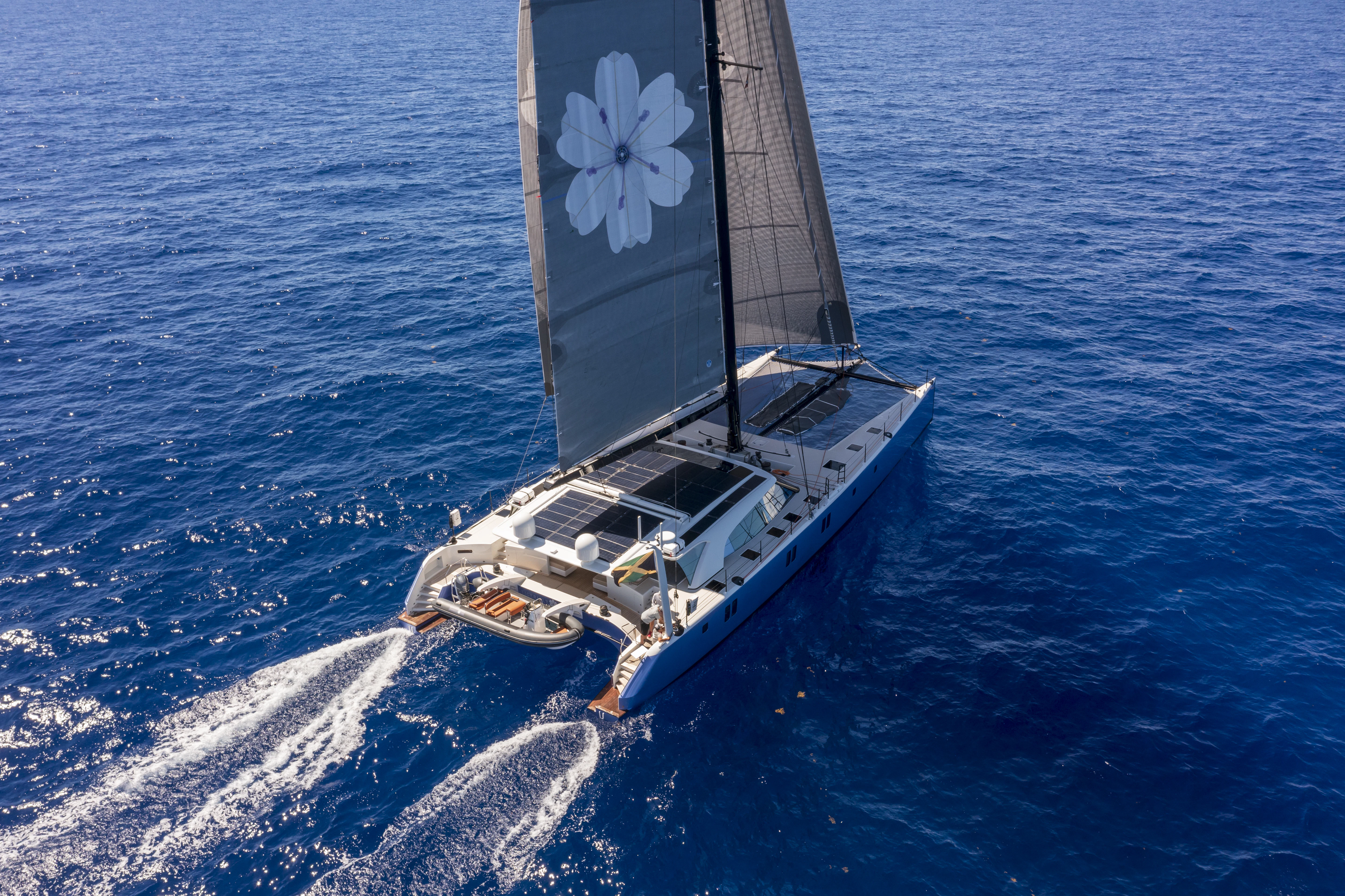 a boat in the water aboard TIGER LILY TOO Yacht for Sale