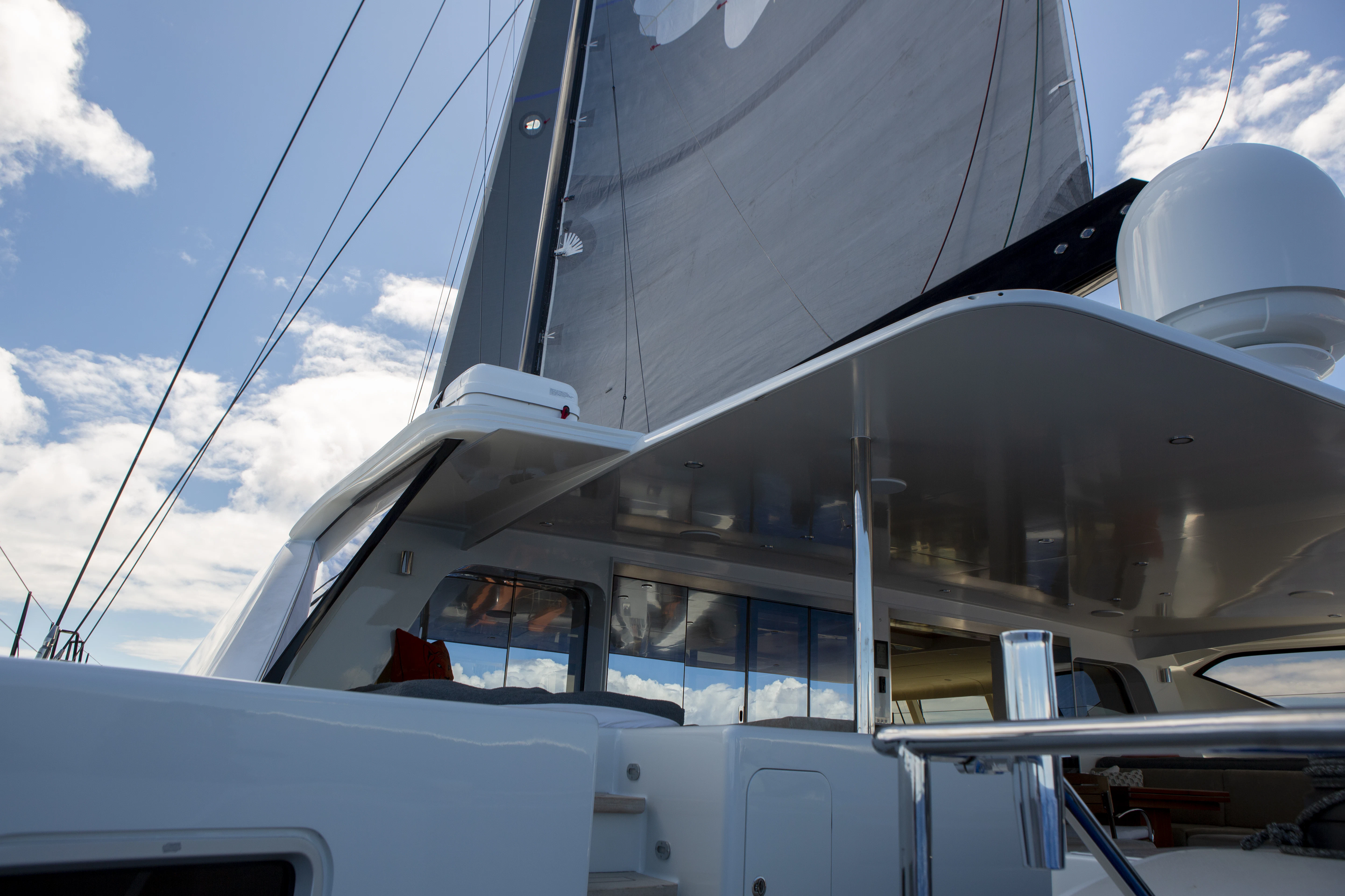 a boat with a sail aboard TIGER LILY TOO Yacht for Sale