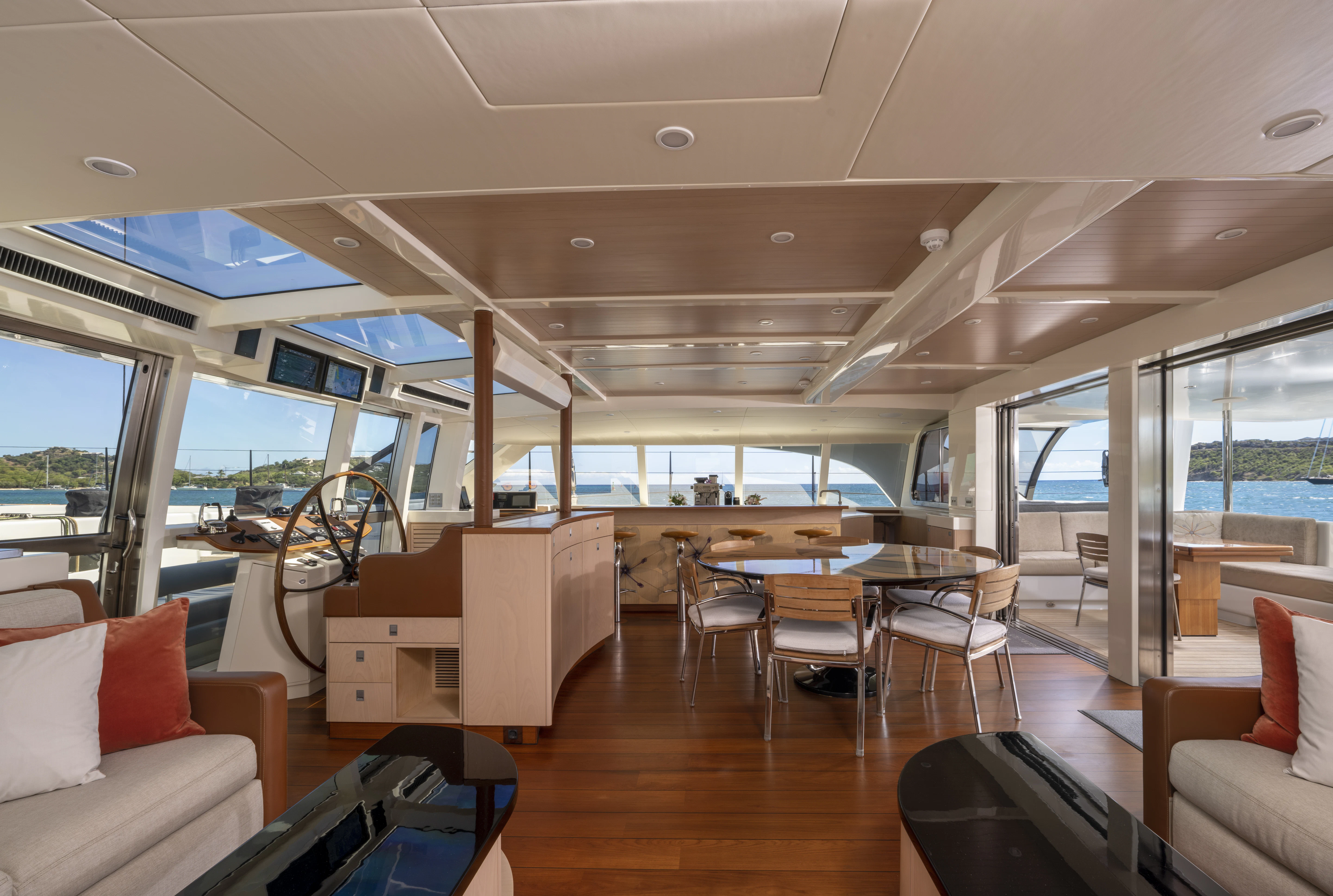 inside of a boat aboard TIGER LILY TOO Yacht for Sale