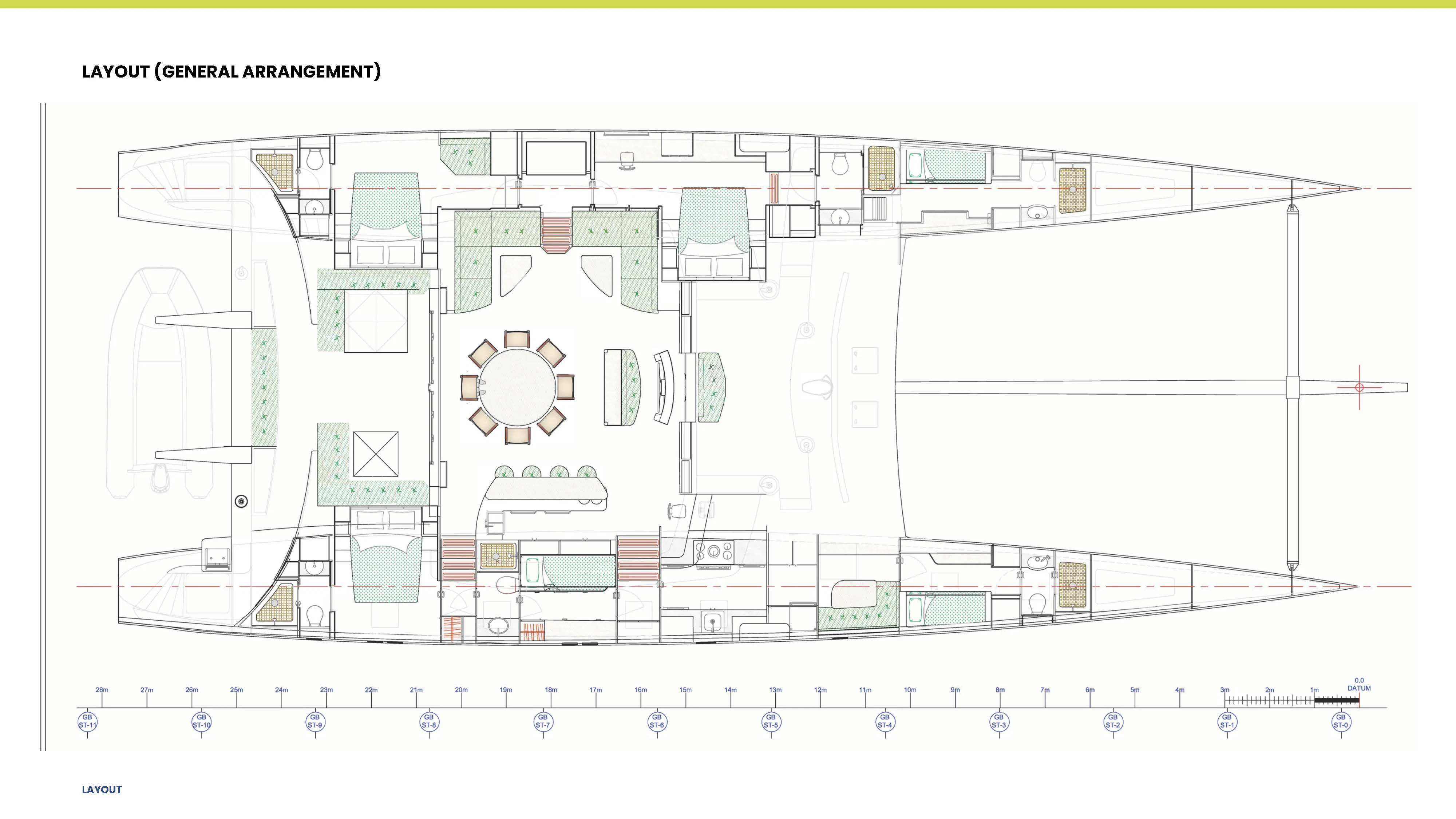 diagram aboard TIGER LILY TOO Yacht for Sale