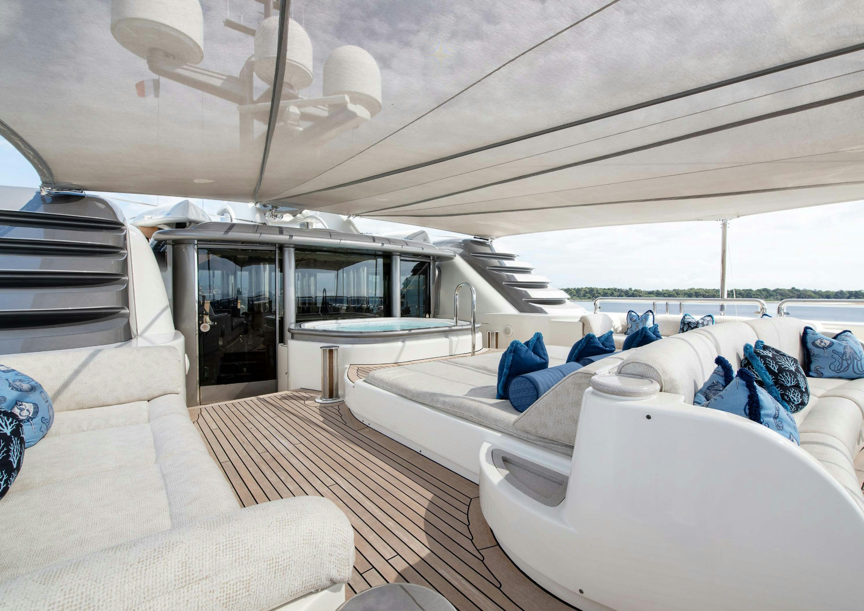 inside of a boat aboard CALYPSO Yacht for Sale