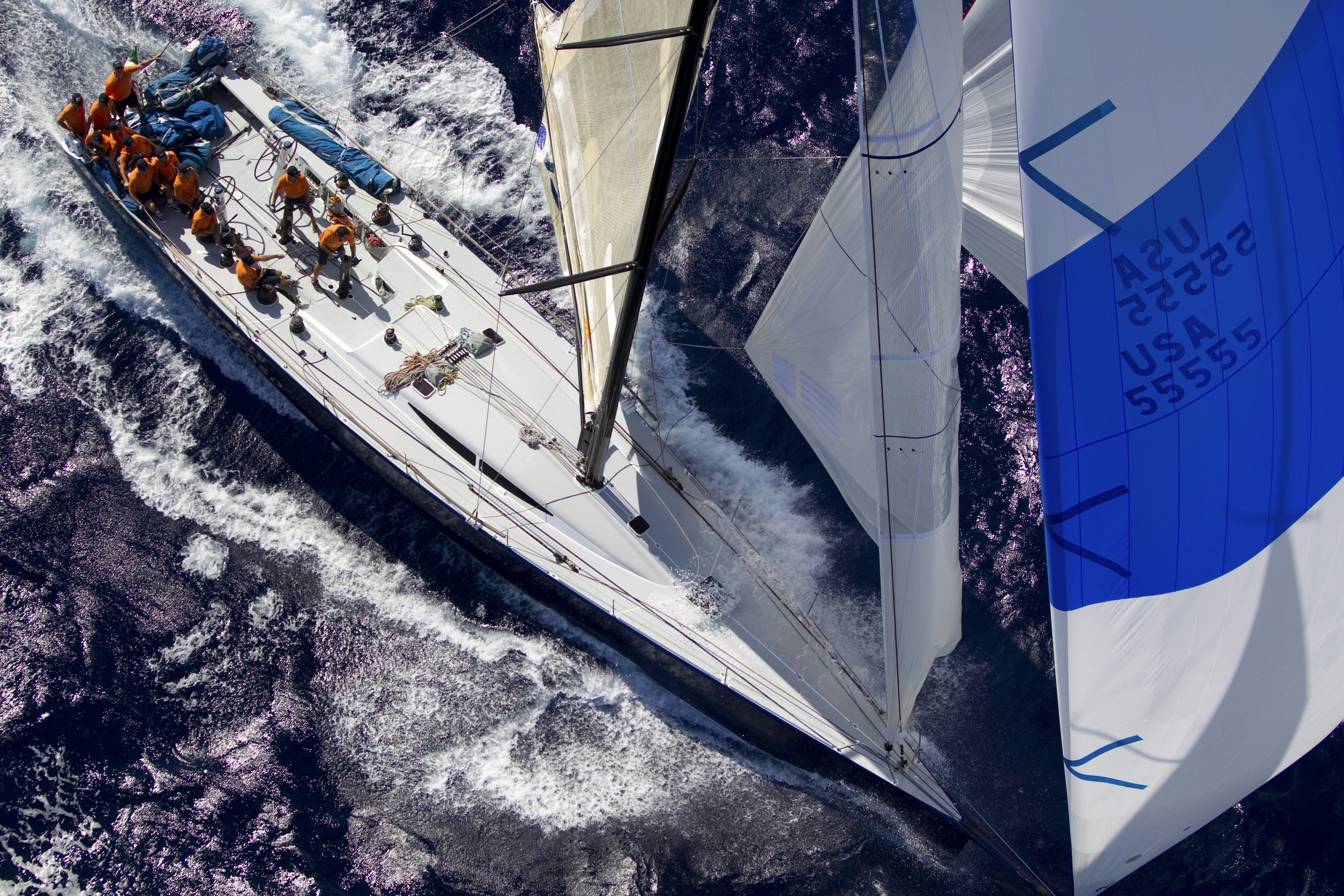 a ship in the water aboard PELIGROSO Yacht for Sale