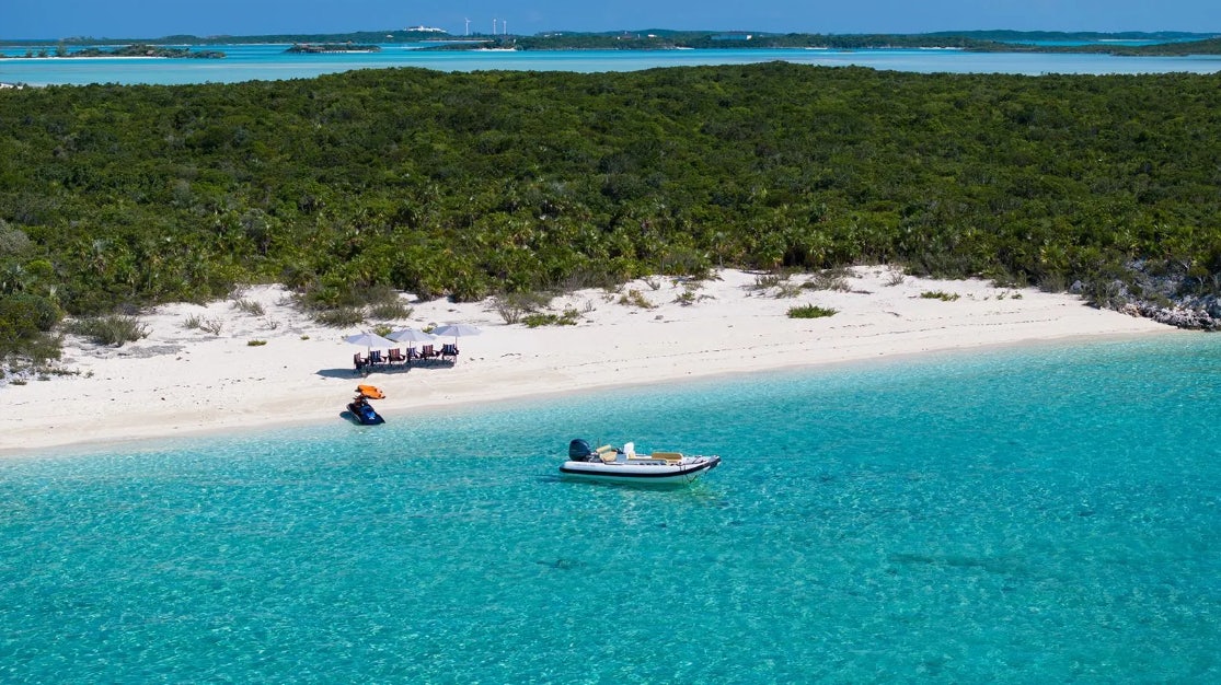 a boat in the water aboard CROSSED SABRE Yacht for Charter