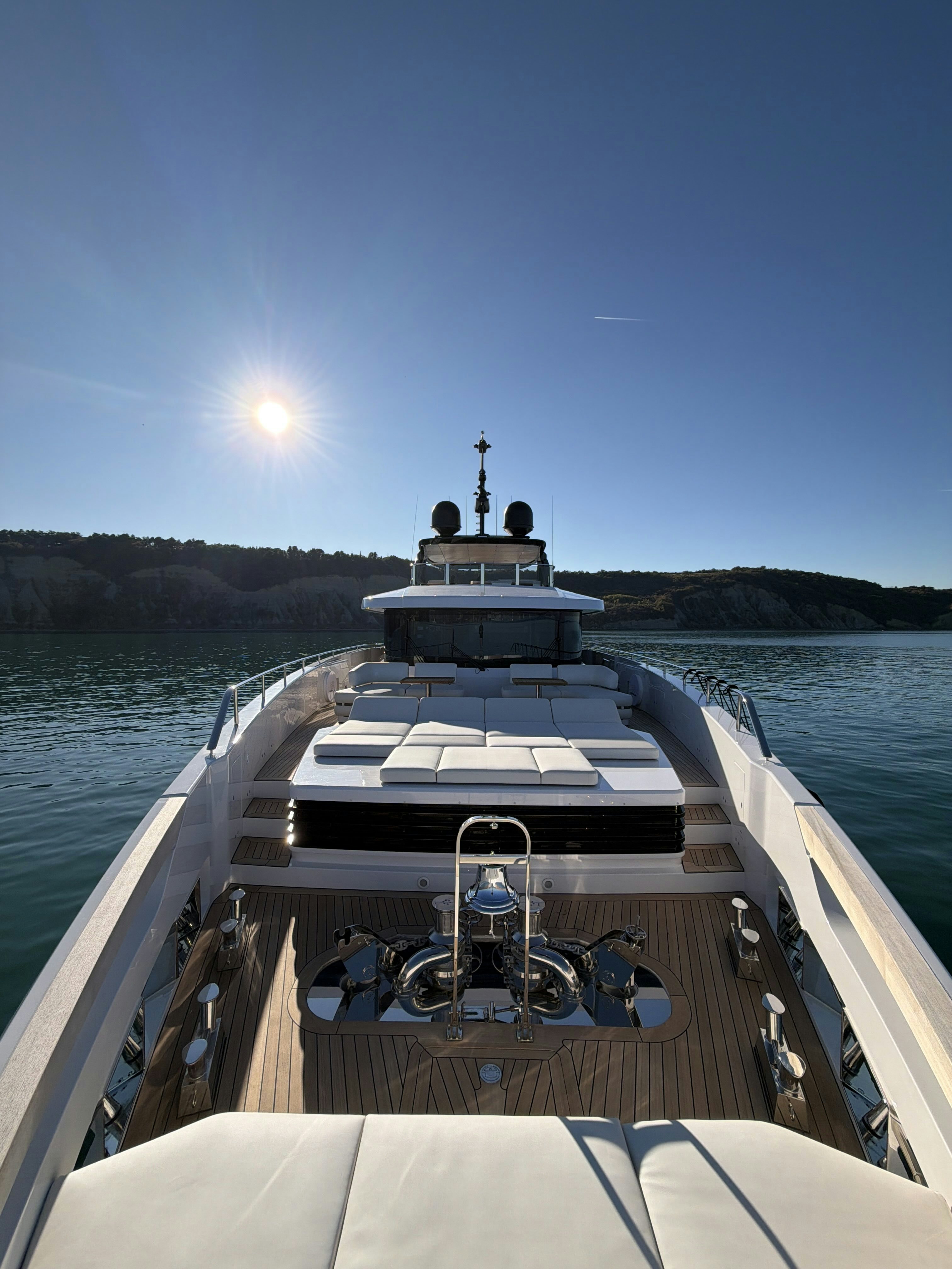 a boat on the water aboard LA VETTA Yacht for Sale