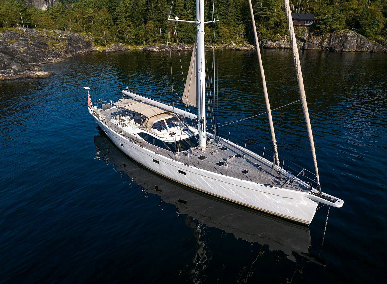 a boat on the water aboard CHAMPAGNE HIPPY Yacht for Sale