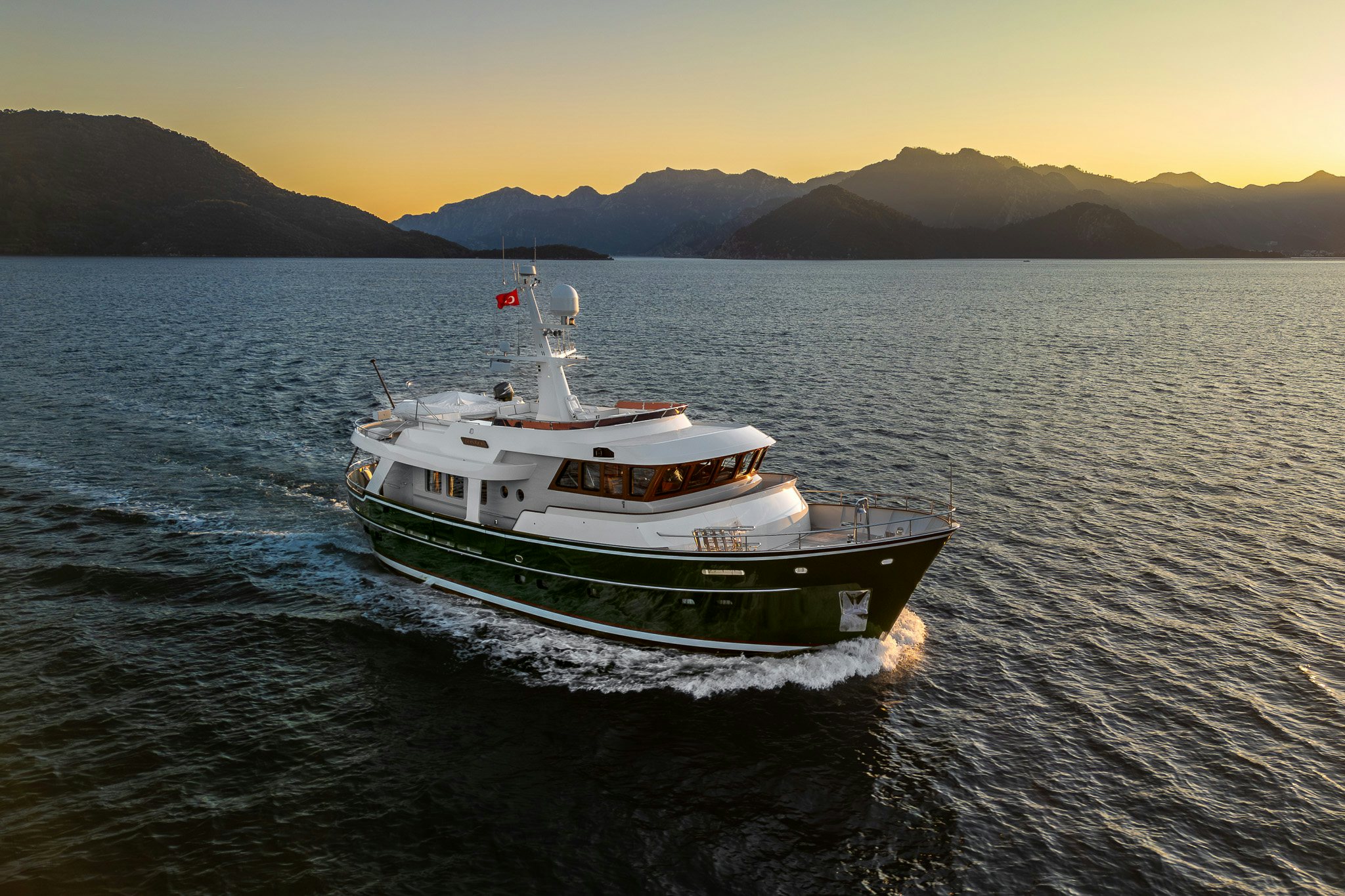 a boat in the water aboard YOSMA Yacht for Sale