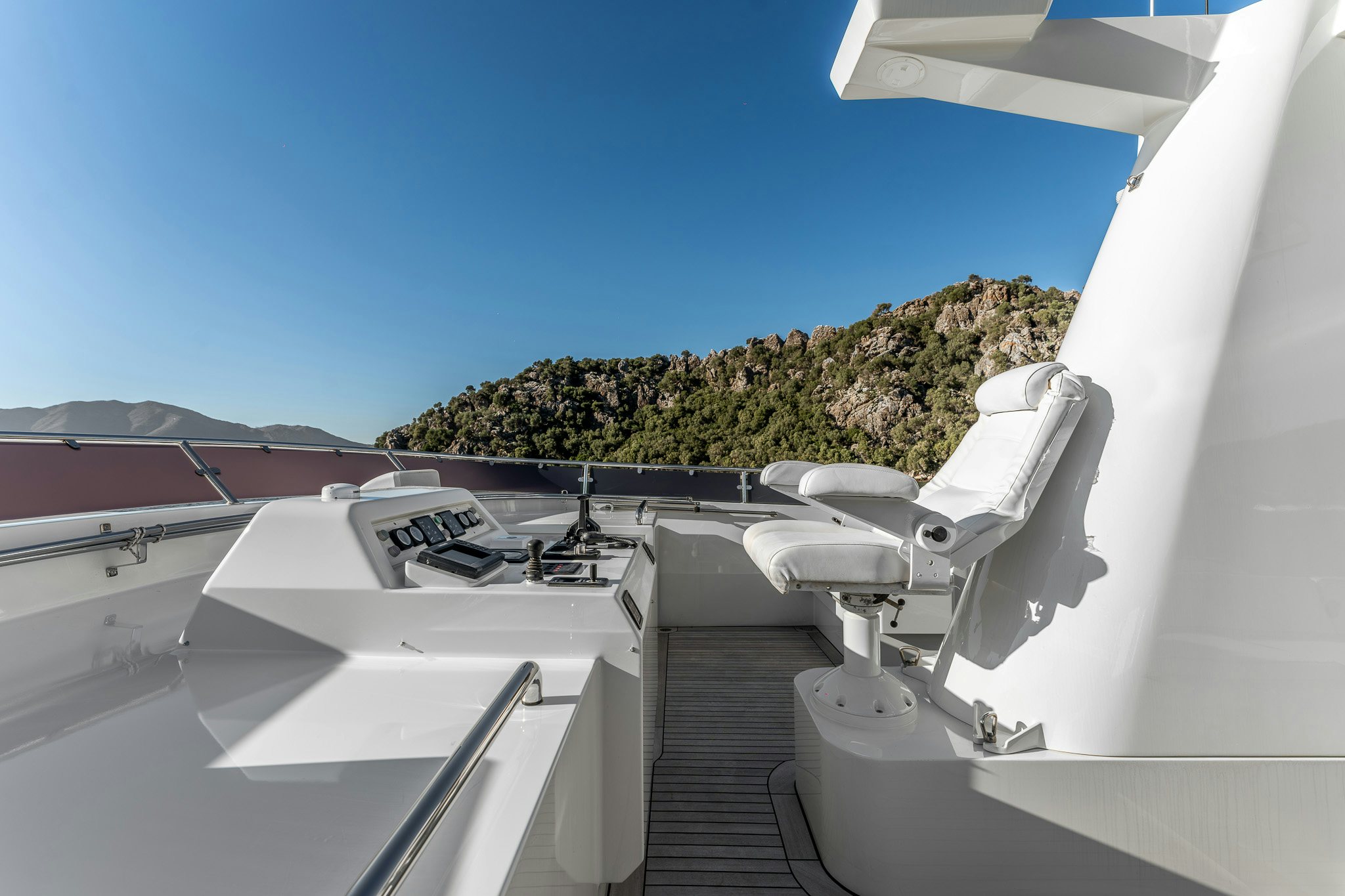 a plane with a tree on the top aboard YOSMA Yacht for Sale