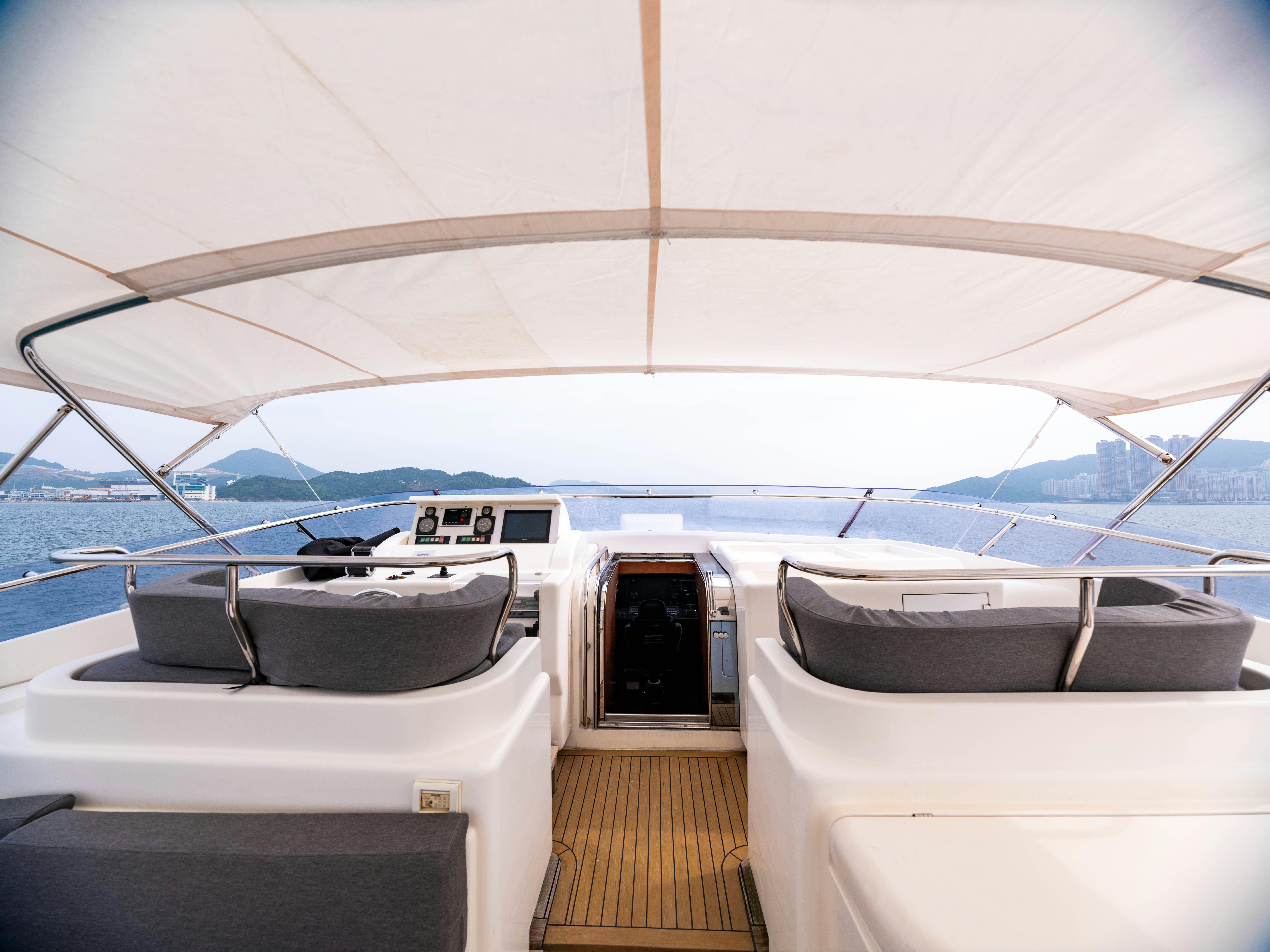 a boat on the water aboard PANDORA Yacht for Sale