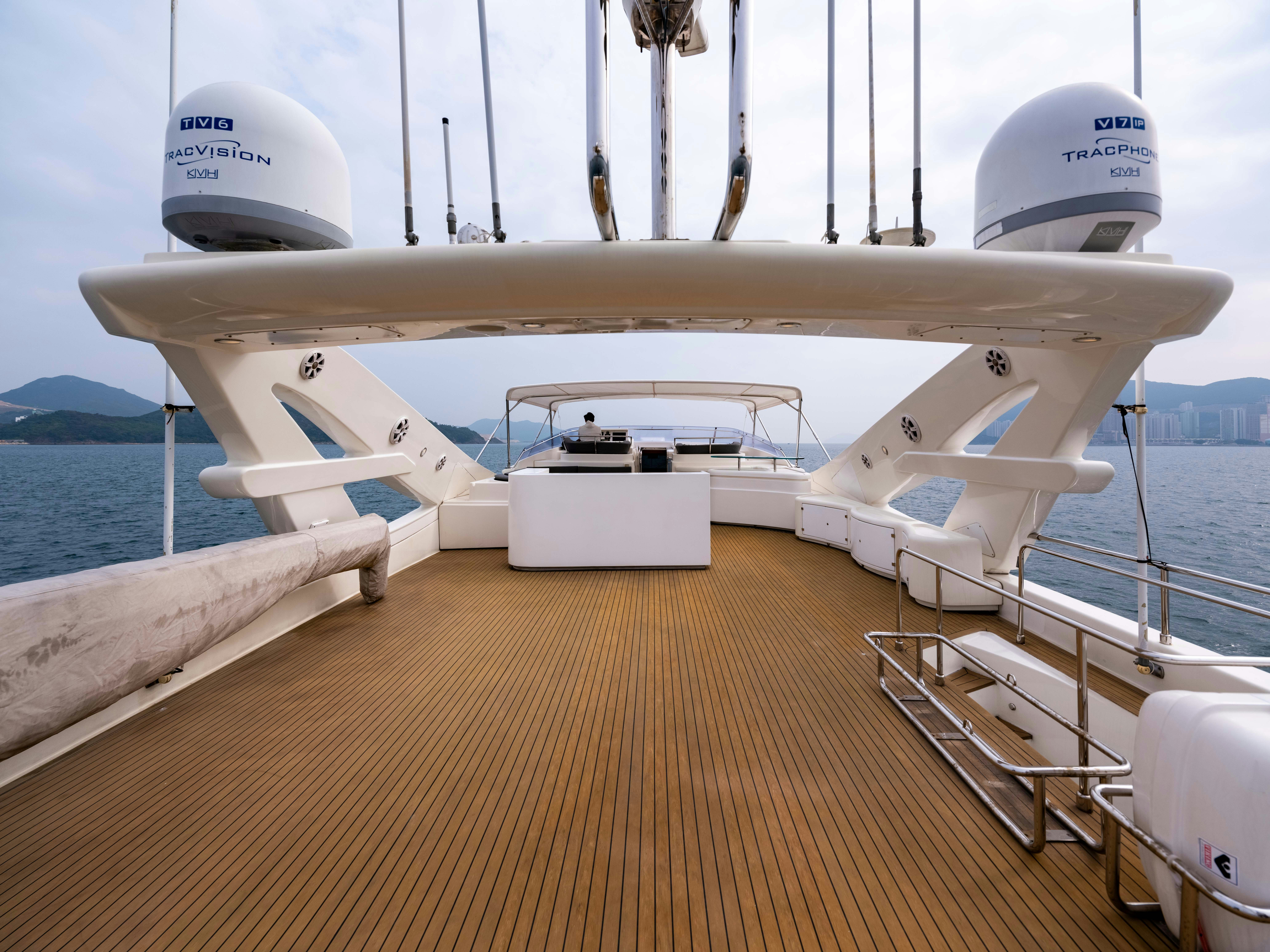 a boat on the water aboard PANDORA Yacht for Sale