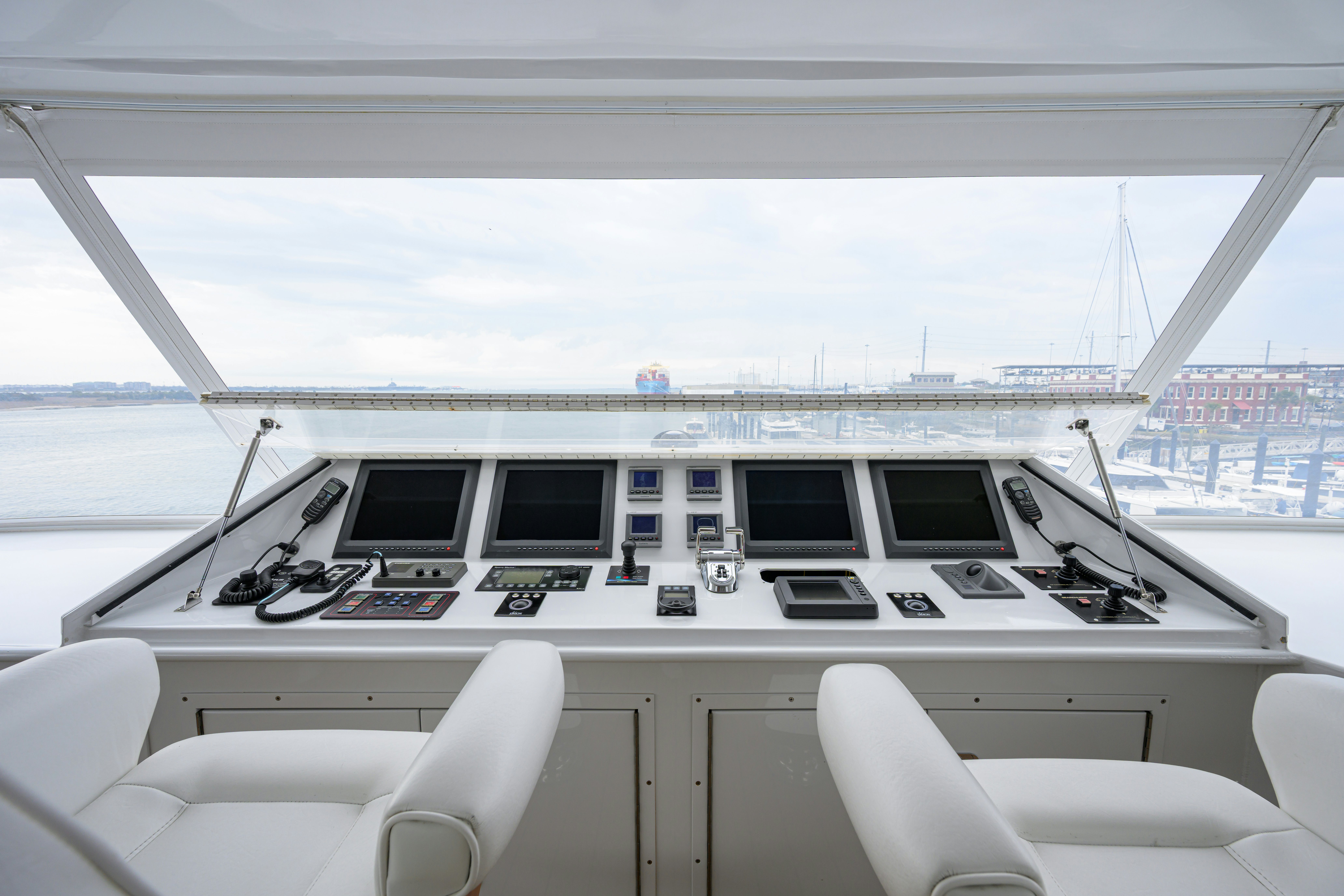 a boat on the water aboard COMPASS ROSE Yacht for Sale
