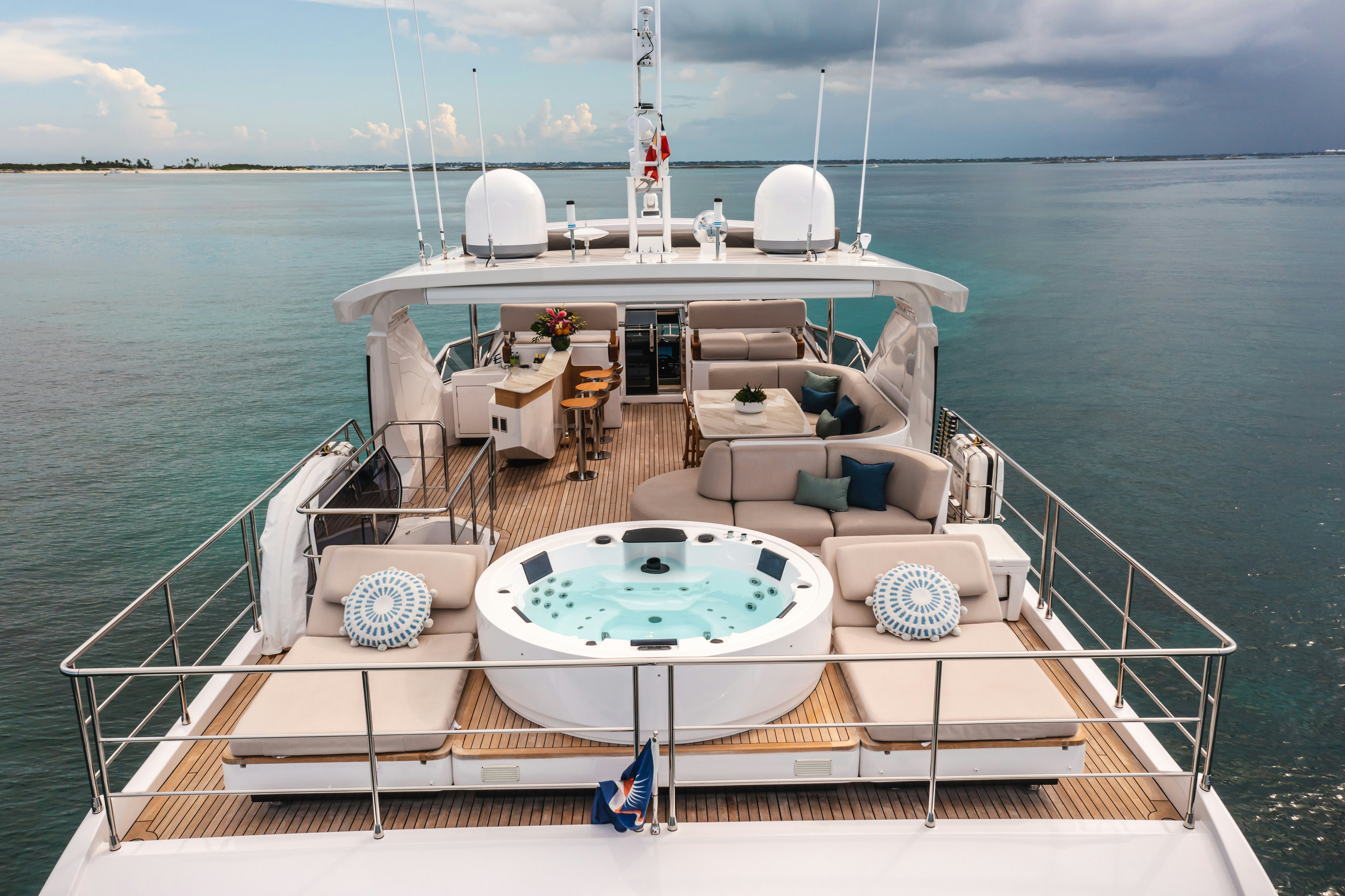 a boat on the water aboard MAREA LA NAUTICA Yacht for Charter