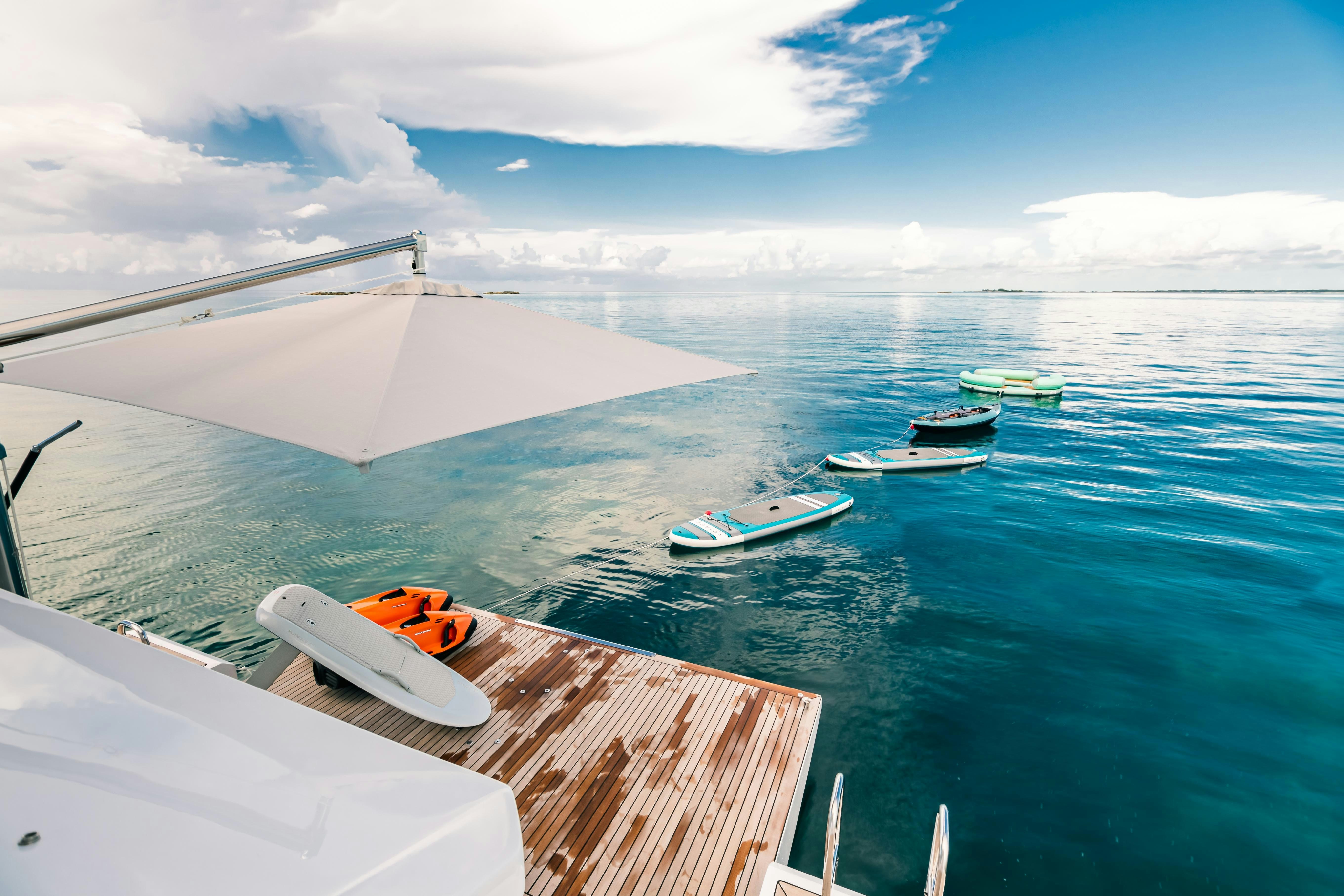 boats in the water aboard MAREA LA NAUTICA Yacht for Charter