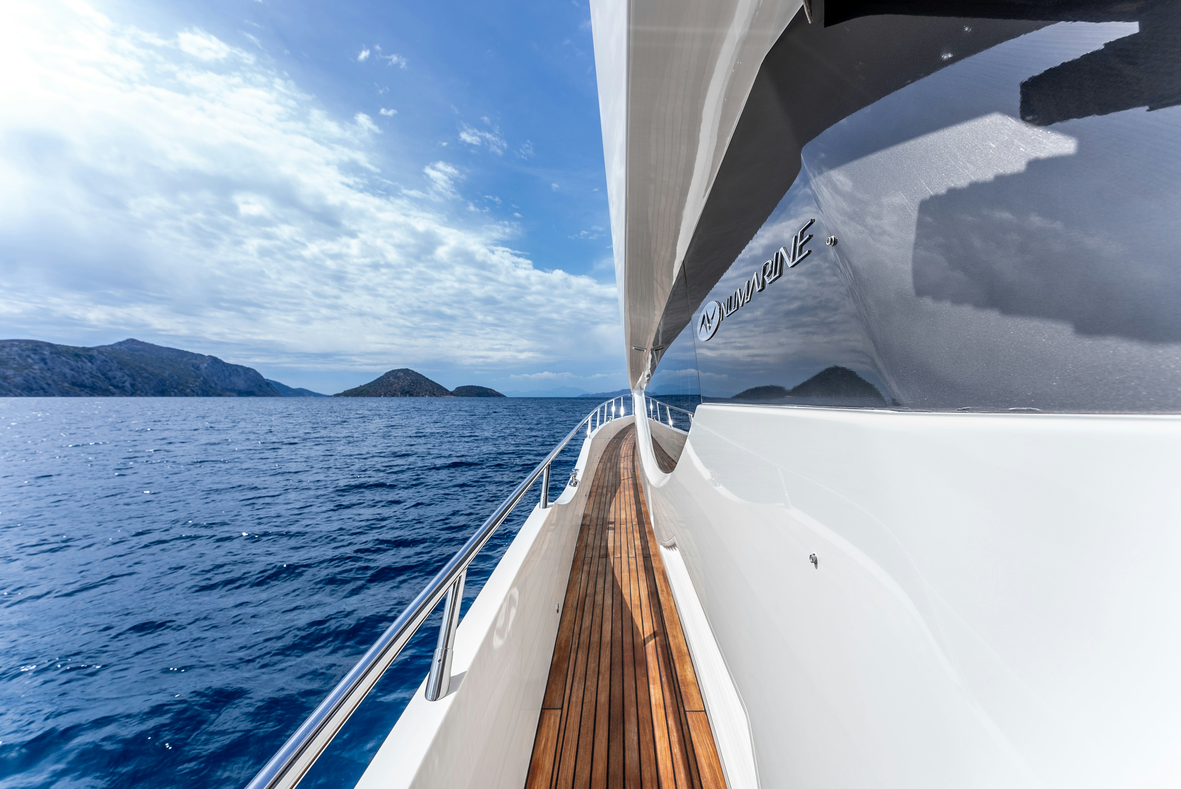 a boat on the water aboard LADY F Yacht for Sale