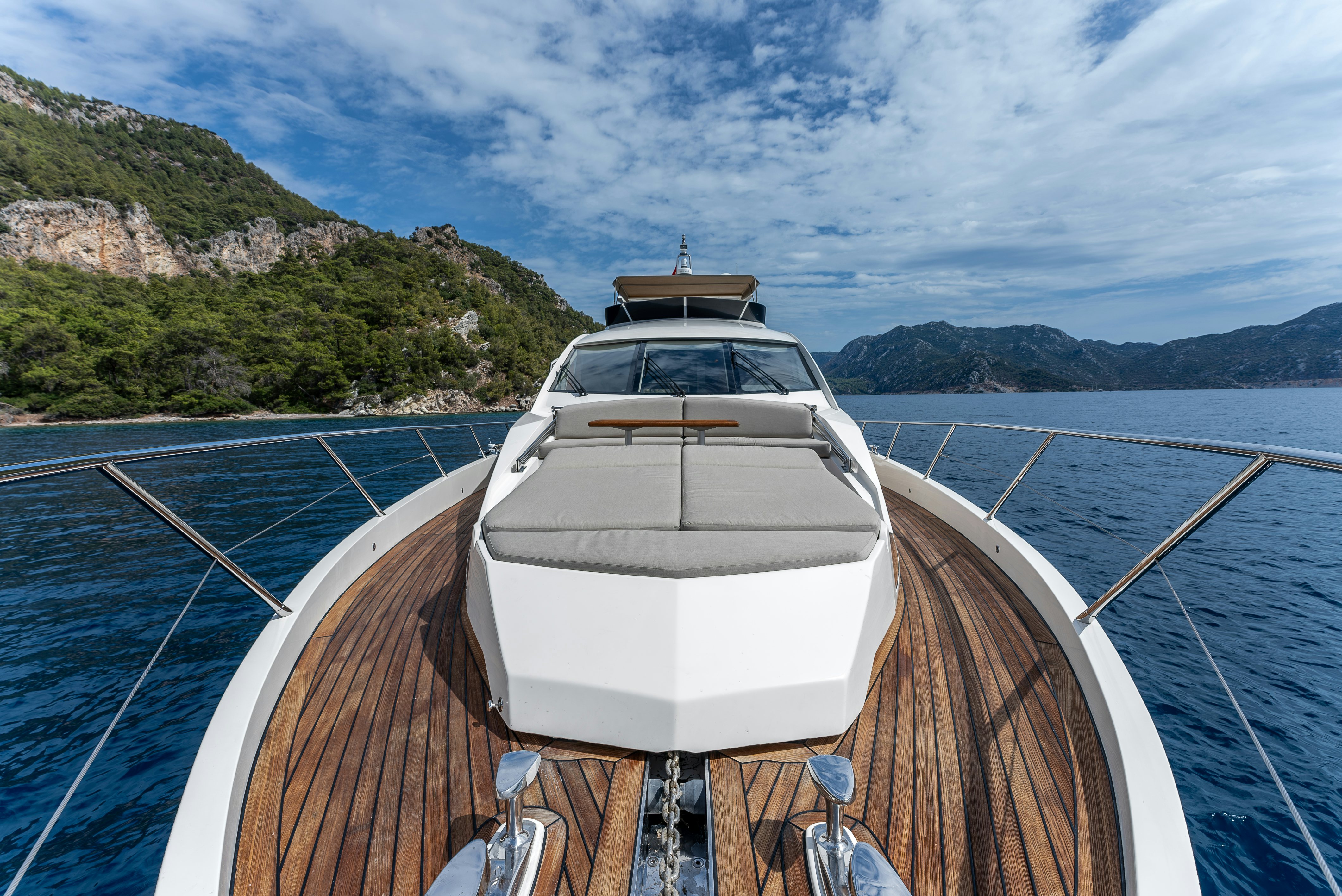 a boat on a body of water aboard LADY F Yacht for Sale