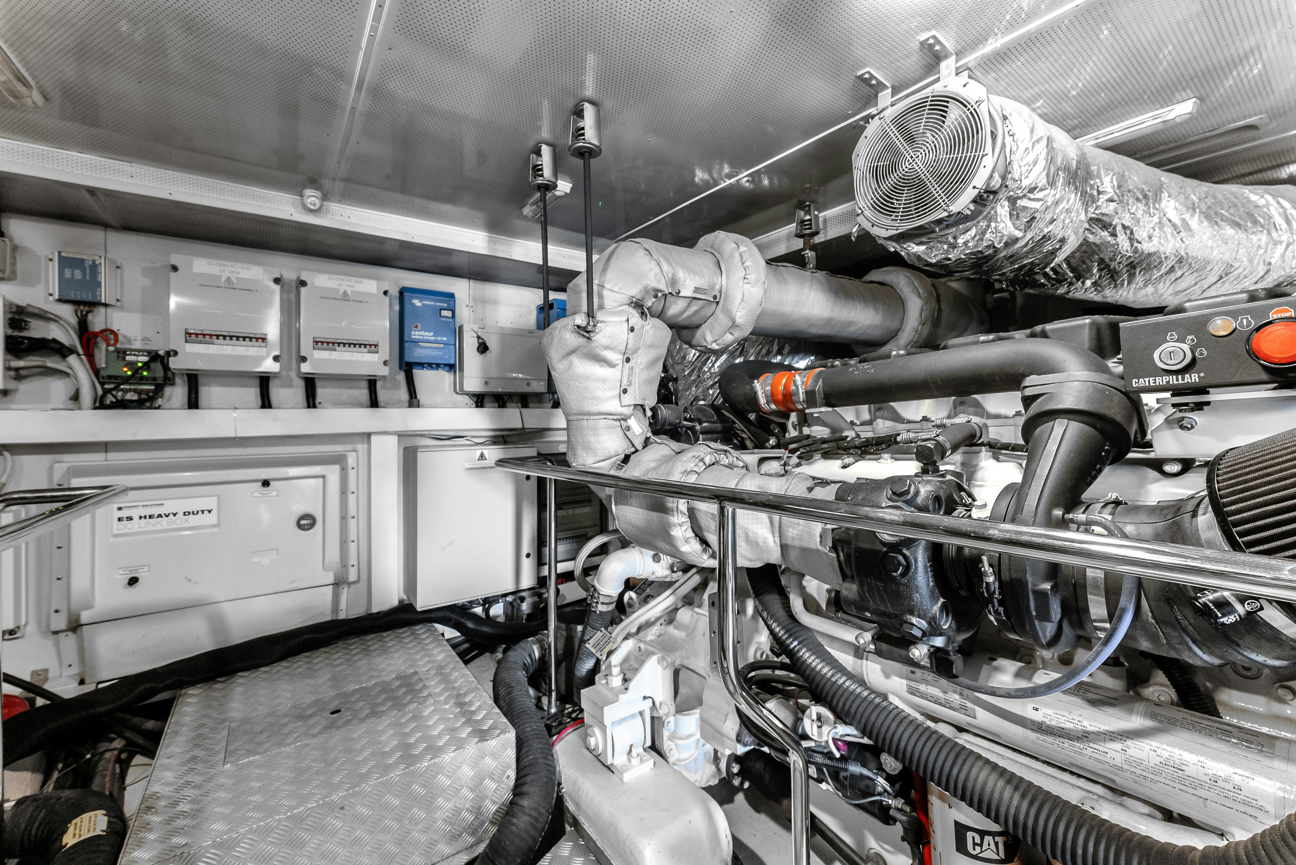 a close-up of a machine aboard LADY F Yacht for Sale